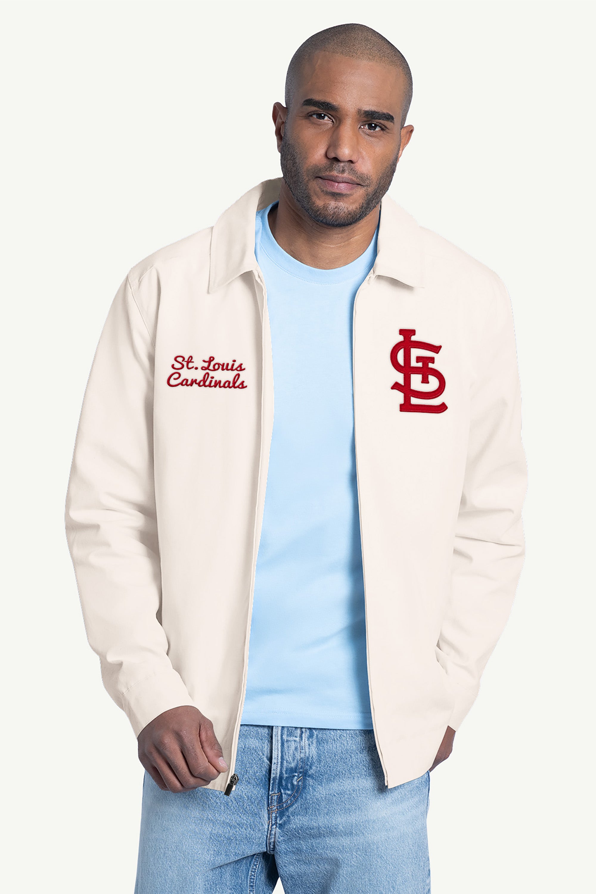 MENS ST. LOUIS CARDINALS FRANCHISE FULL ZIP JACKET View 1 MENS ST. LOUIS CARDINALS FRANCHISE FULL ZIP JACKET View 1