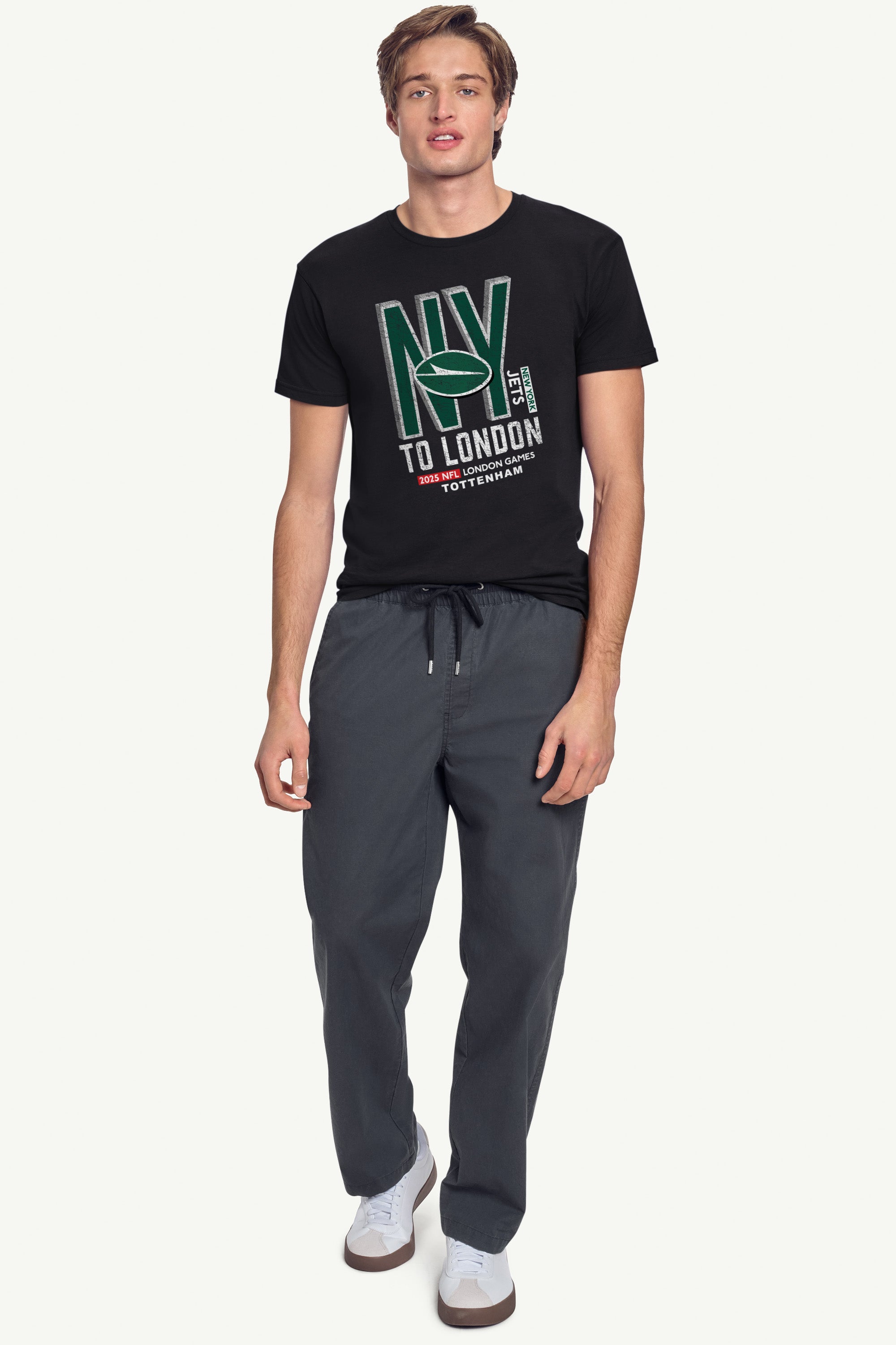 MENS NEW YORK JETS TO LONDON WE GO T SHIRT View 3 | DTG MENS NEW YORK JETS TO LONDON WE GO T SHIRT View 3 | DTG