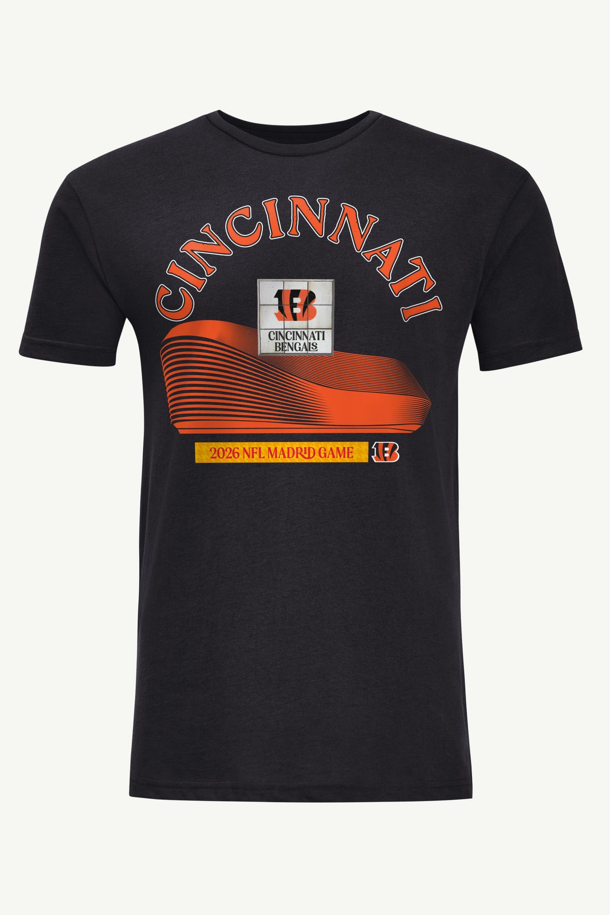 MENS MENS CINCINNATI BENGALS MADRID STADIUM T SHIRT View 1 MENS MENS CINCINNATI BENGALS MADRID STADIUM T SHIRT View 1