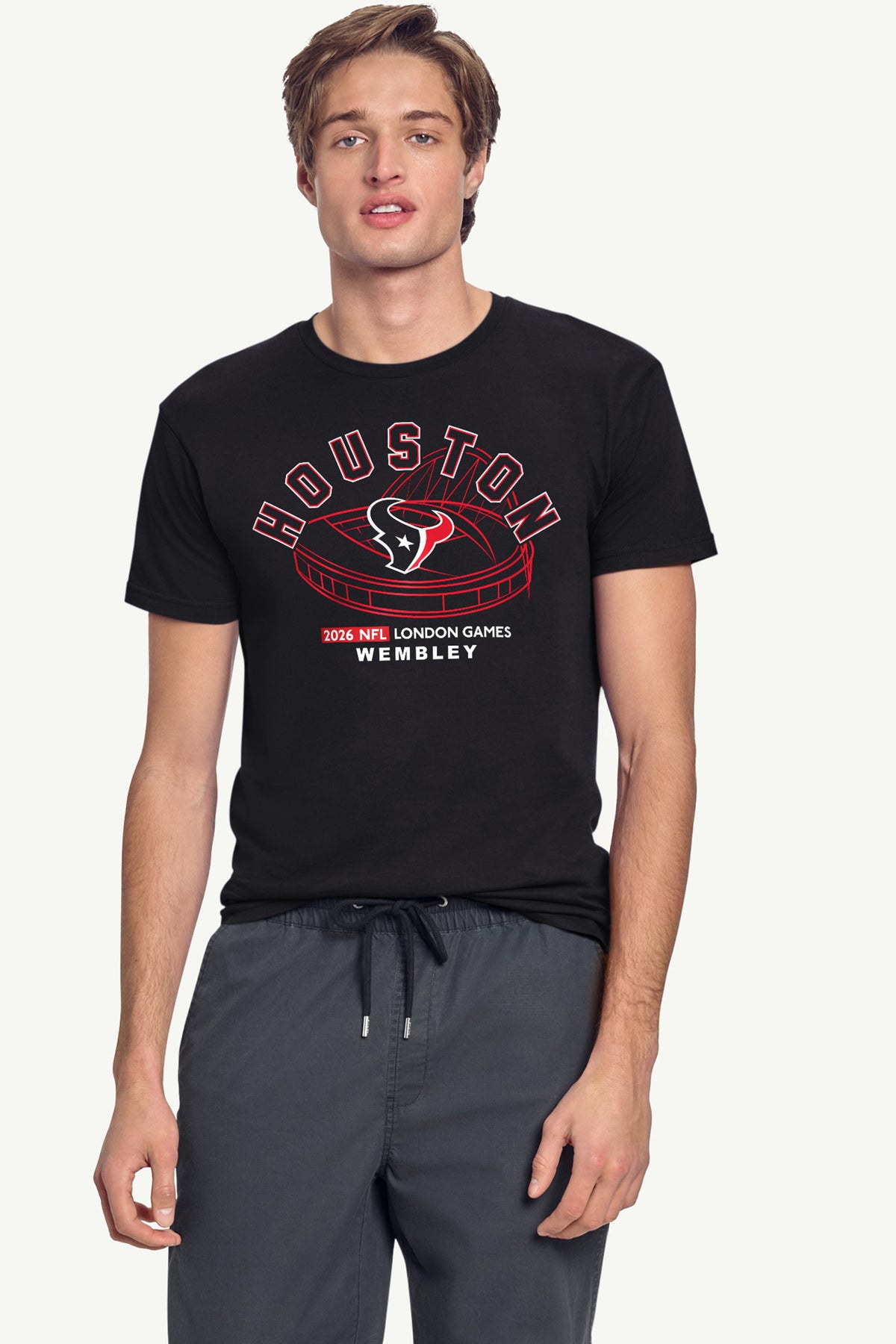 MENS HOUSTON TEXANS LONDON STADIUM T SHIRT View 4 MENS HOUSTON TEXANS LONDON STADIUM T SHIRT View 4