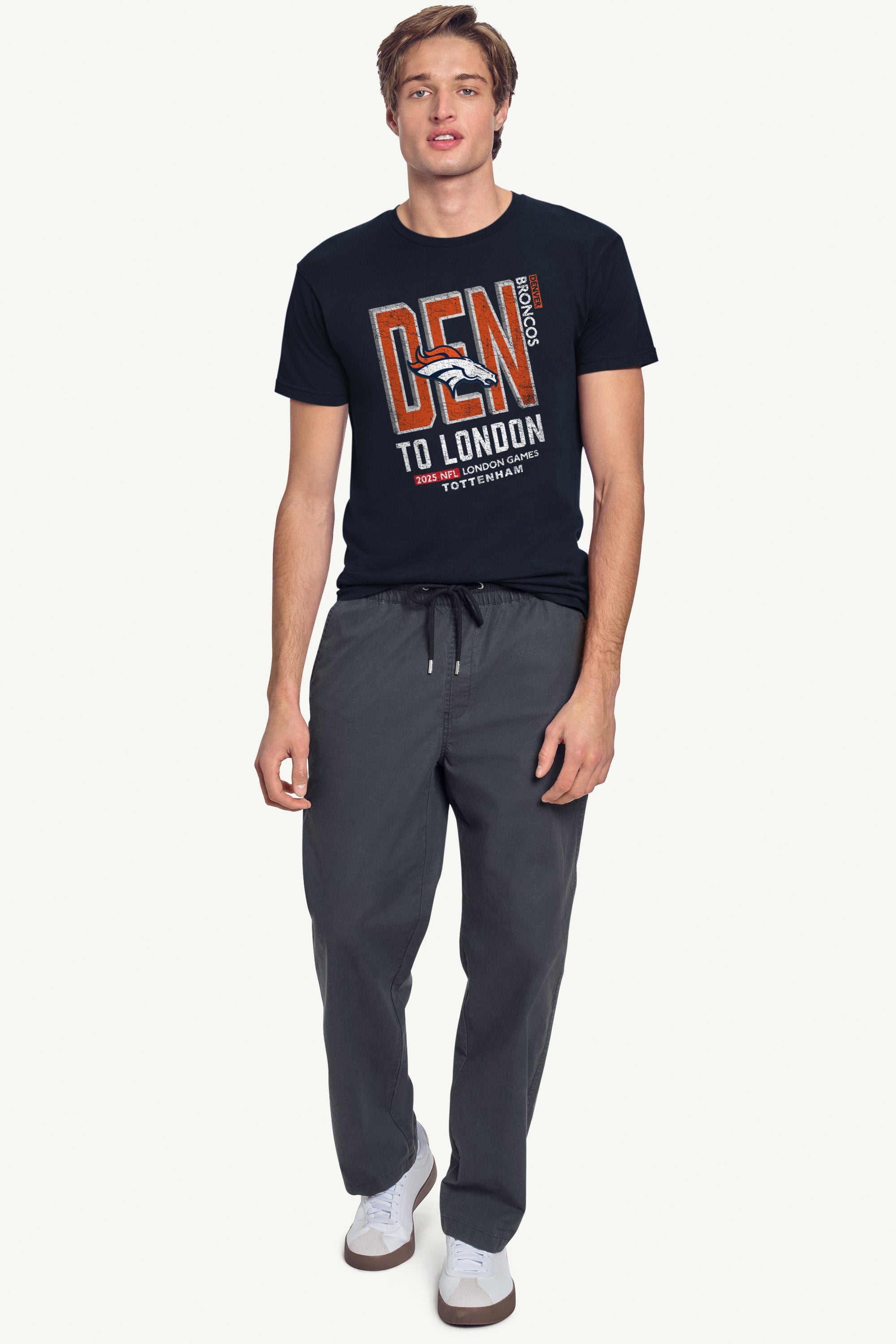 MENS DENVER BRONCOS TO LONDON GAMES T SHIRT View 3 | DTG MENS DENVER BRONCOS TO LONDON GAMES T SHIRT View 3 | DTG