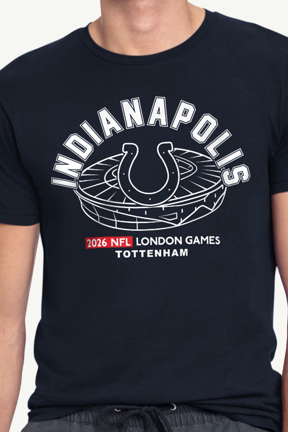 MENS INDIANAPOLIS COLTS LONDON STADIUM T SHIRT View 2 MENS INDIANAPOLIS COLTS LONDON STADIUM T SHIRT View 2