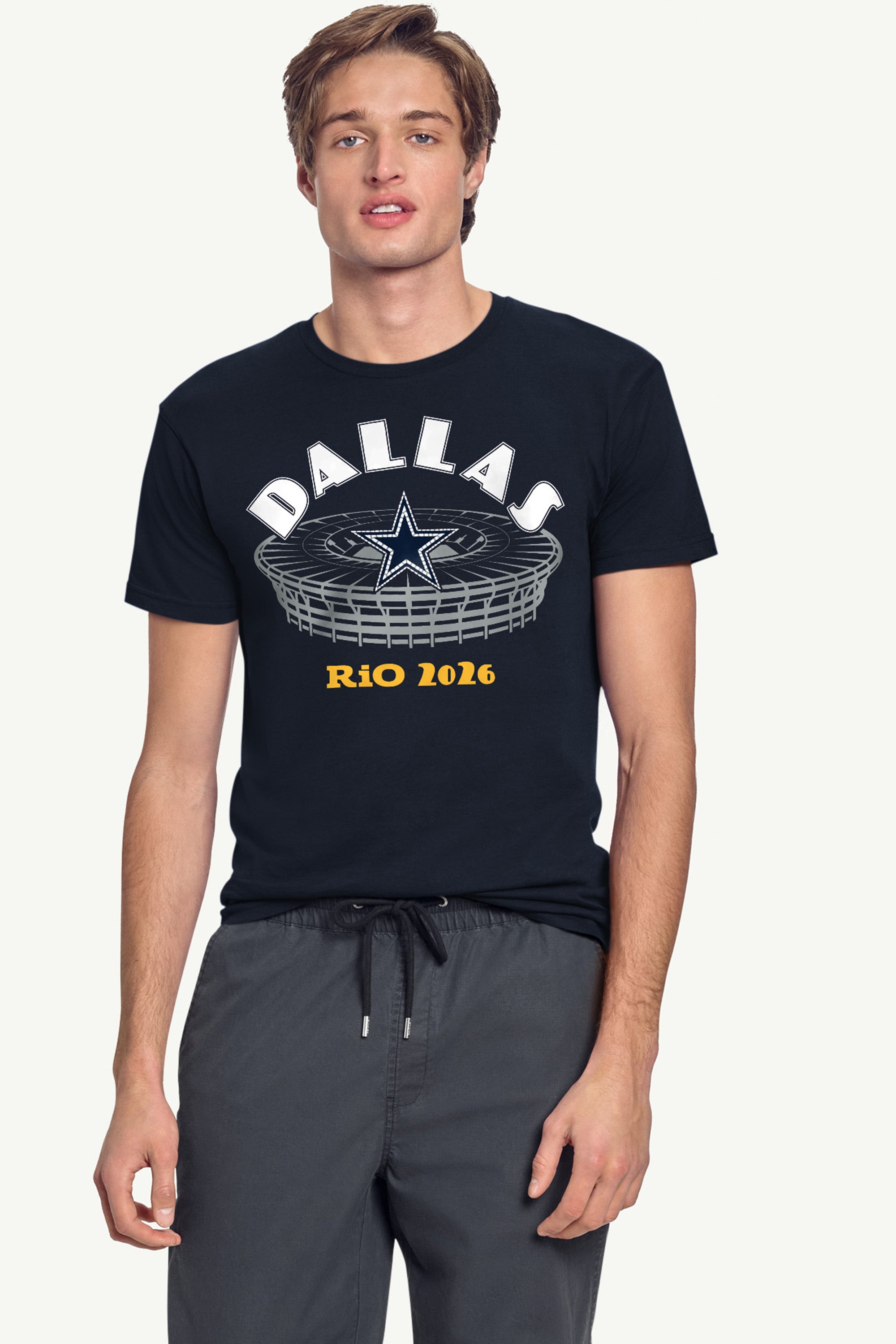 MENS DALLAS COWBOYS RIO STADIUM T SHIRT View 4 MENS DALLAS COWBOYS RIO STADIUM T SHIRT View 4