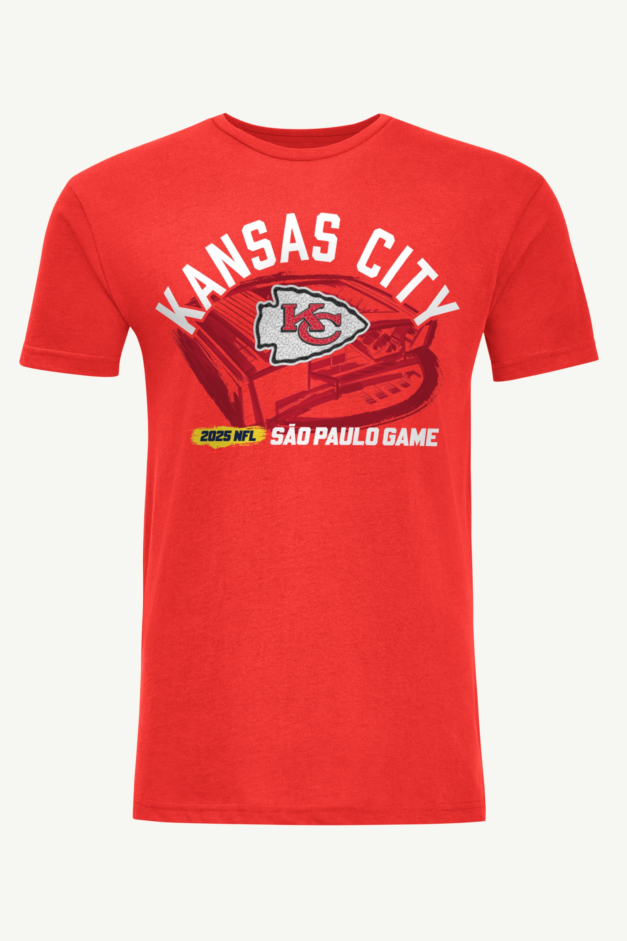 MENS KANSAS CITY CHIEFS CORINTHIANS ARENA T SHIRT View 1 | NFL International Games MENS KANSAS CITY CHIEFS CORINTHIANS ARENA T SHIRT View 1 | NFL International Games