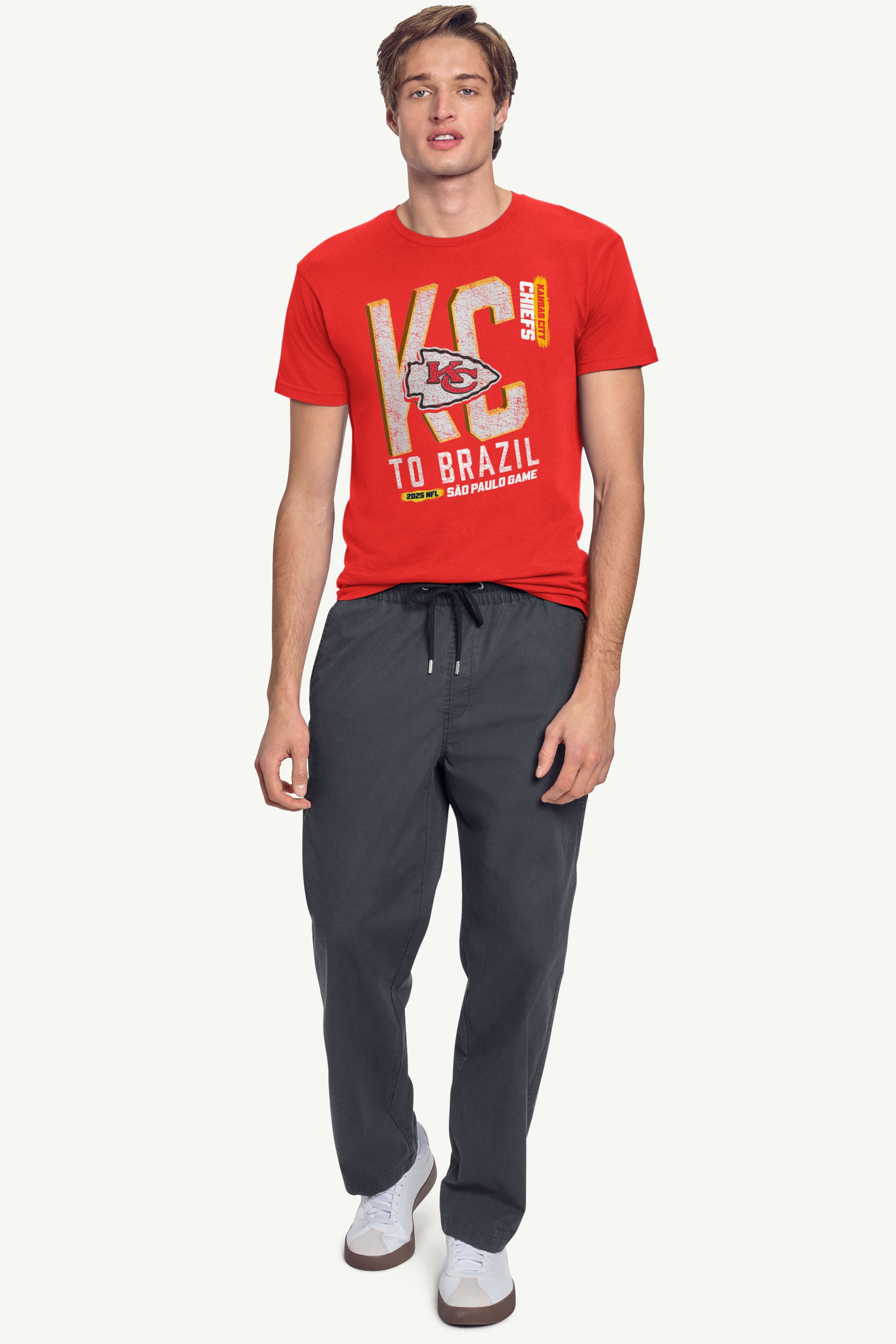 MENS KANSAS CITY CHIEFS TO BRAZIL WE GO T SHIRT View 3 | NFL MENS KANSAS CITY CHIEFS TO BRAZIL WE GO T SHIRT View 3 | NFL