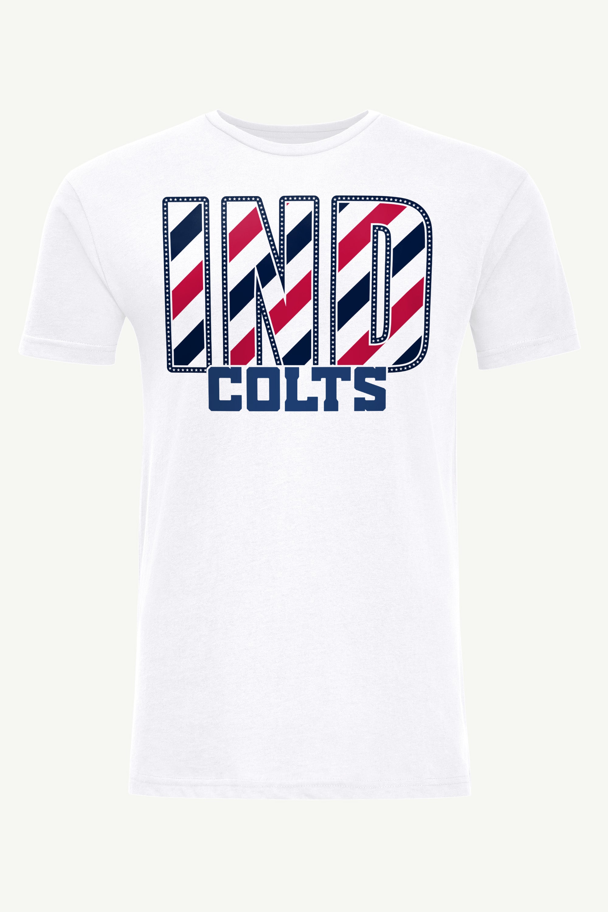 MENS INDIANAPOLIS COLTS STARS AND STRIPES T SHIRT View 1 MENS INDIANAPOLIS COLTS STARS AND STRIPES T SHIRT View 1