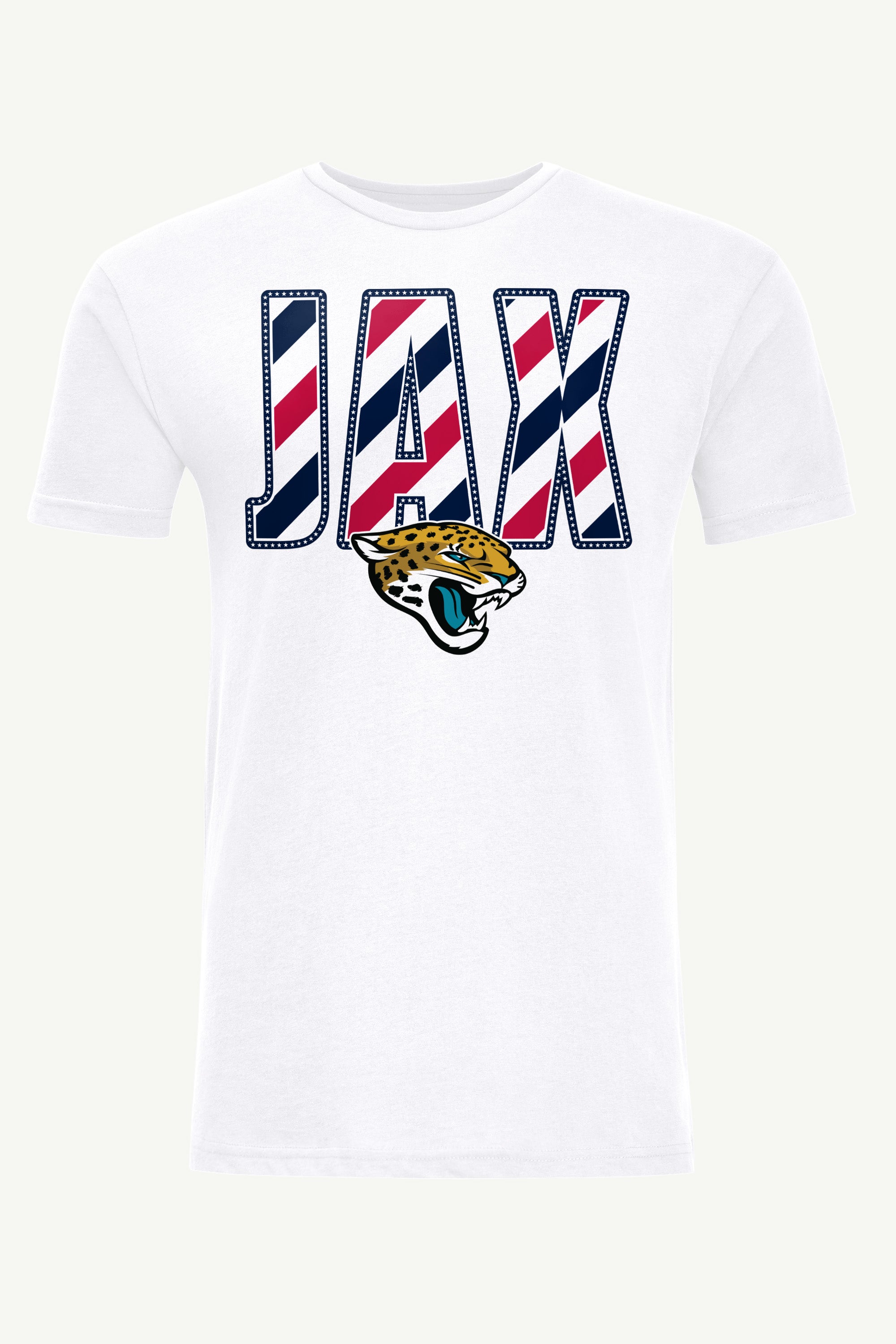 MENS JACKSONVILLE JAGUARS STARS AND STRIPES T SHIRT View 1 MENS JACKSONVILLE JAGUARS STARS AND STRIPES T SHIRT View 1