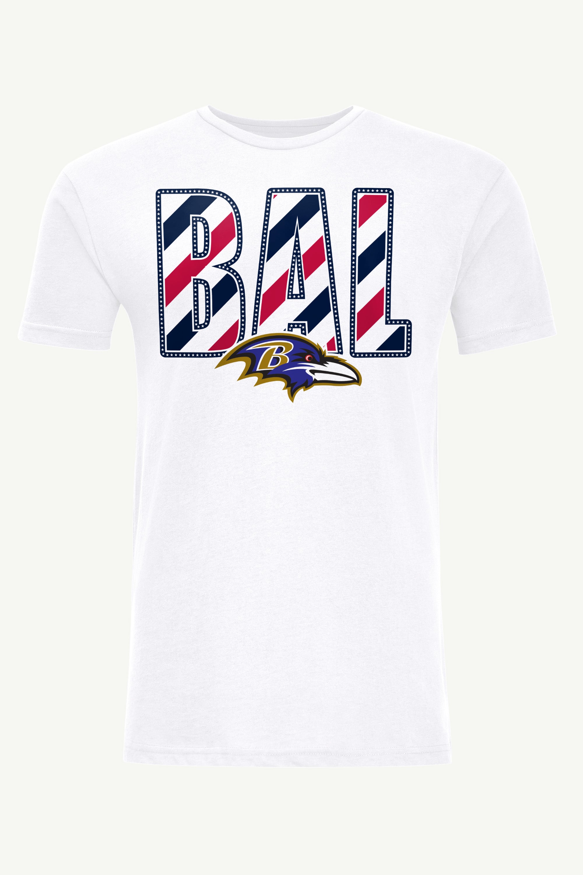 MENS BALTIMORE RAVENS STARS AND STRIPES T SHIRT View 1 MENS BALTIMORE RAVENS STARS AND STRIPES T SHIRT View 1