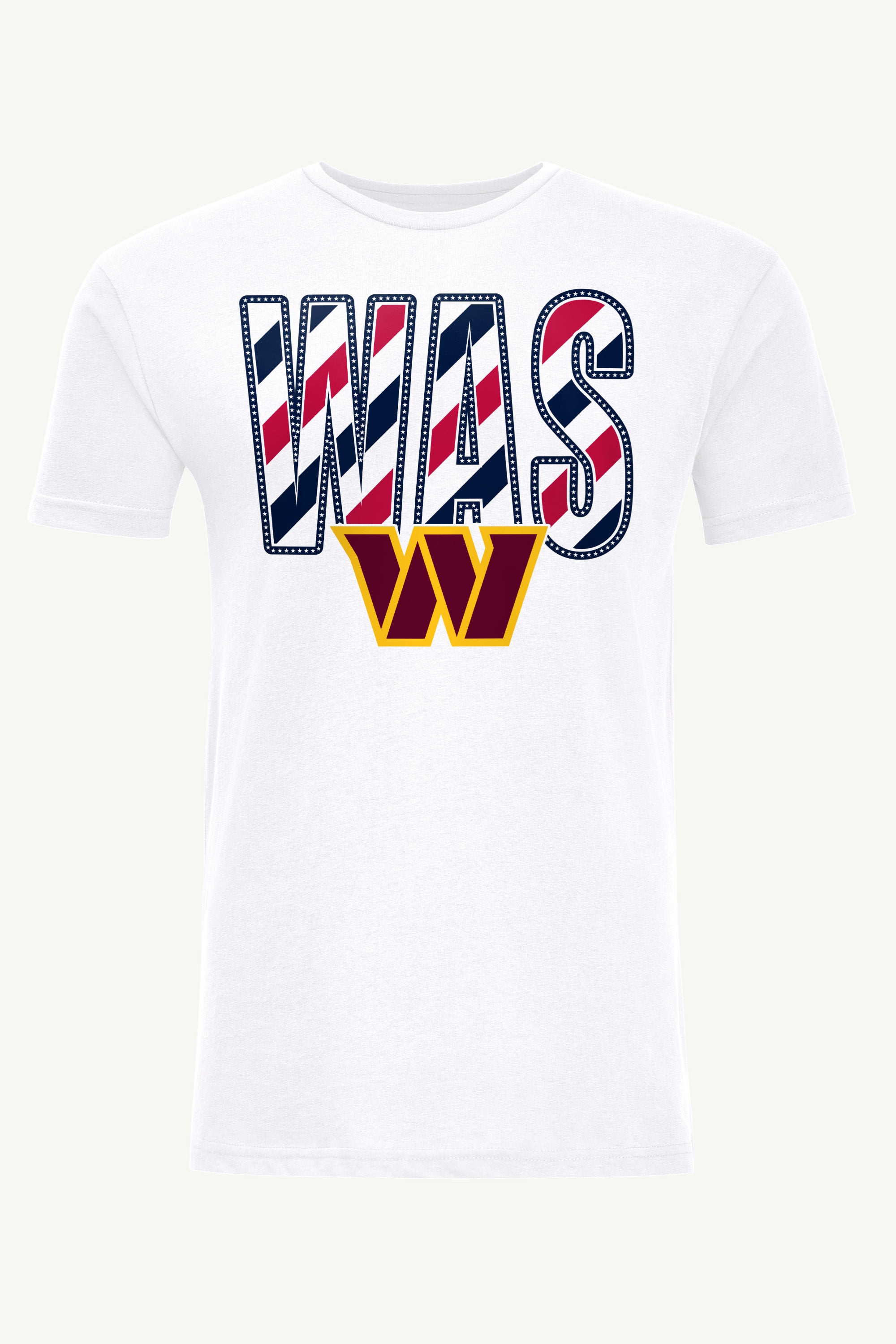 MENS WASHINGTON COMMANDERS STARS AND STRIPES T SHIRT View 1 MENS WASHINGTON COMMANDERS STARS AND STRIPES T SHIRT View 1