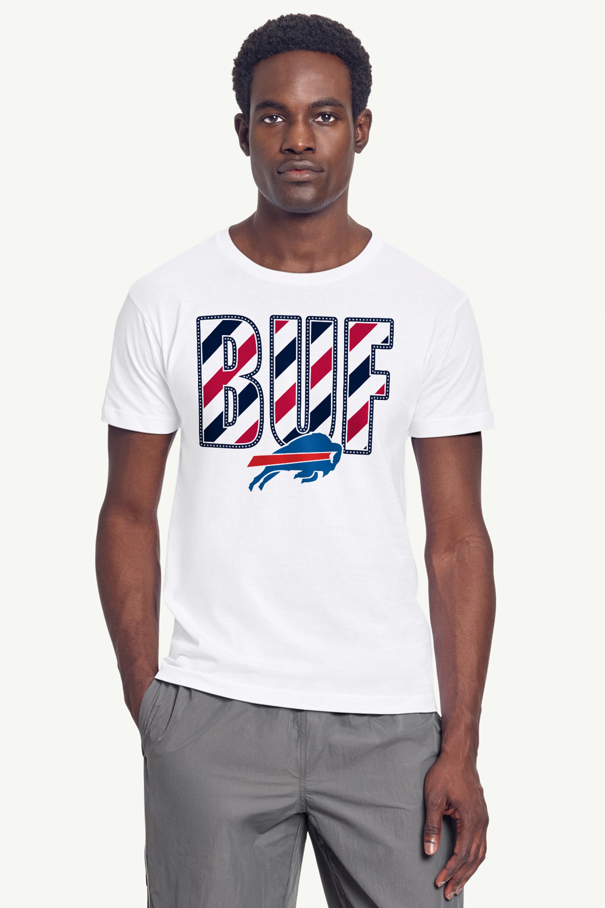 MENS BUFFALO BILLS STARS AND STRIPES T SHIRT View 3 MENS BUFFALO BILLS STARS AND STRIPES T SHIRT View 3