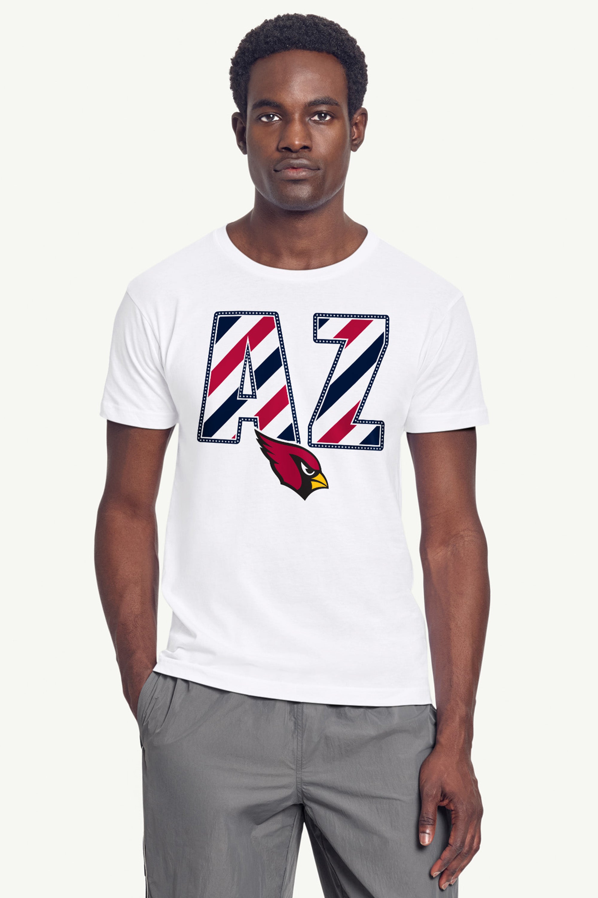 MENS ARIZONA CARDINALS STARS AND STRIPES T SHIRT View 4 MENS ARIZONA CARDINALS STARS AND STRIPES T SHIRT View 4