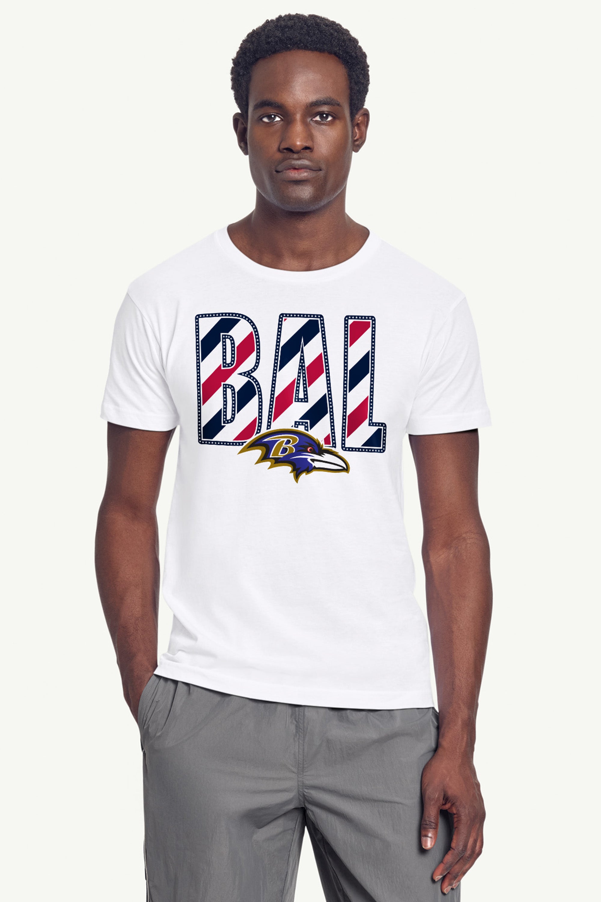 MENS BALTIMORE RAVENS STARS AND STRIPES T SHIRT View 4 MENS BALTIMORE RAVENS STARS AND STRIPES T SHIRT View 4