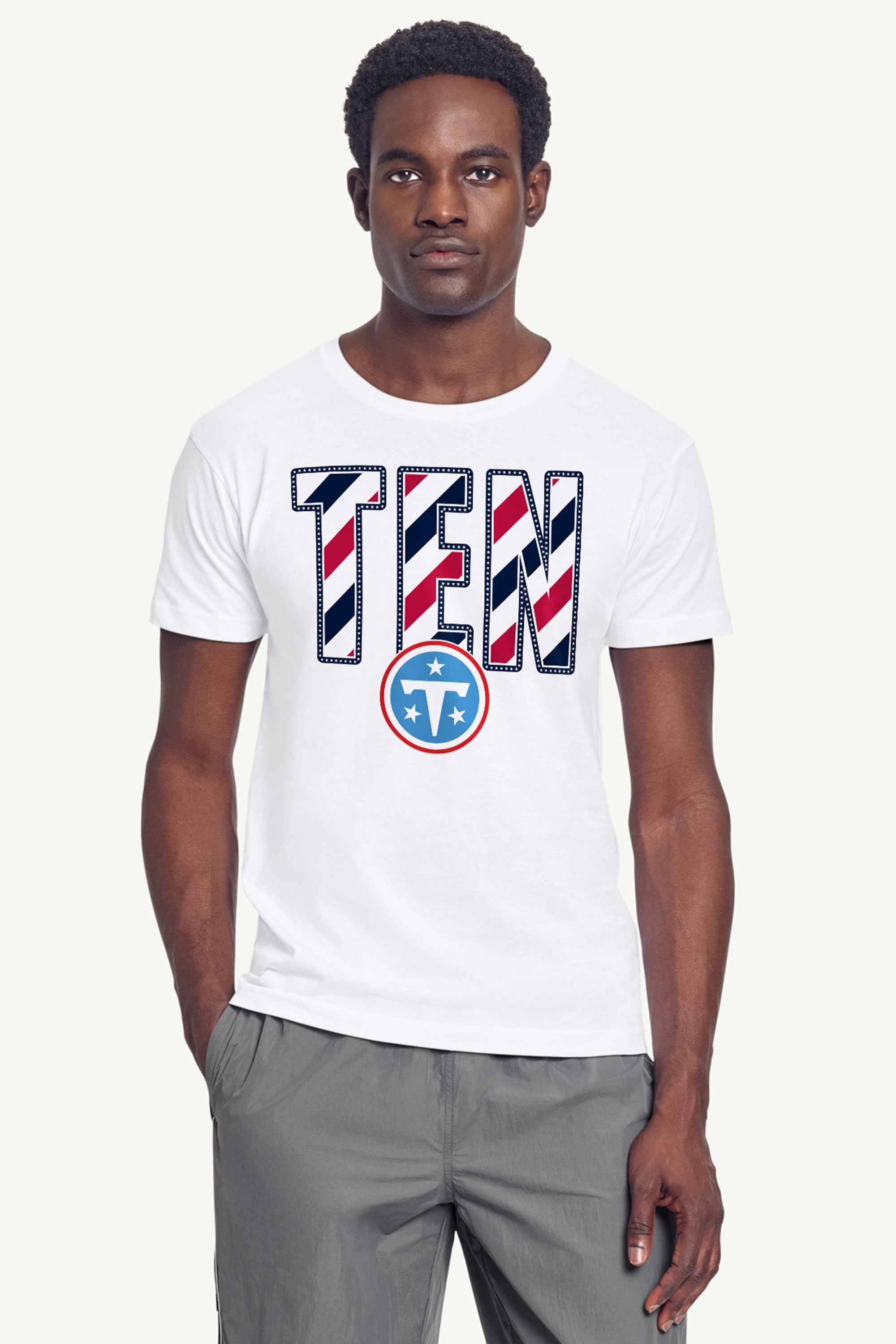 MENS TENNESSEE TITANS STARS AND STRIPES T SHIRT View 4 MENS TENNESSEE TITANS STARS AND STRIPES T SHIRT View 4