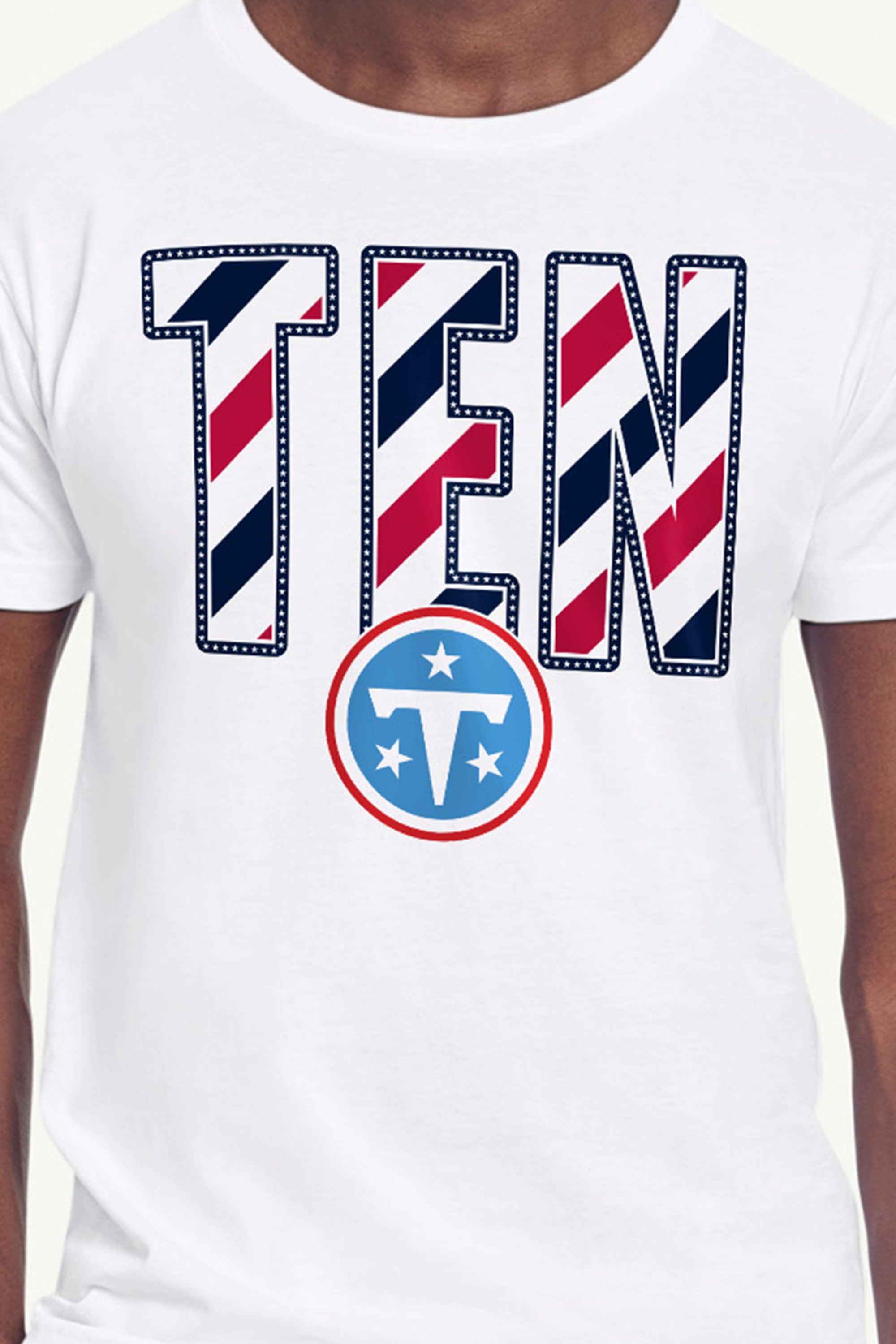 MENS TENNESSEE TITANS STARS AND STRIPES T SHIRT View 2 MENS TENNESSEE TITANS STARS AND STRIPES T SHIRT View 2