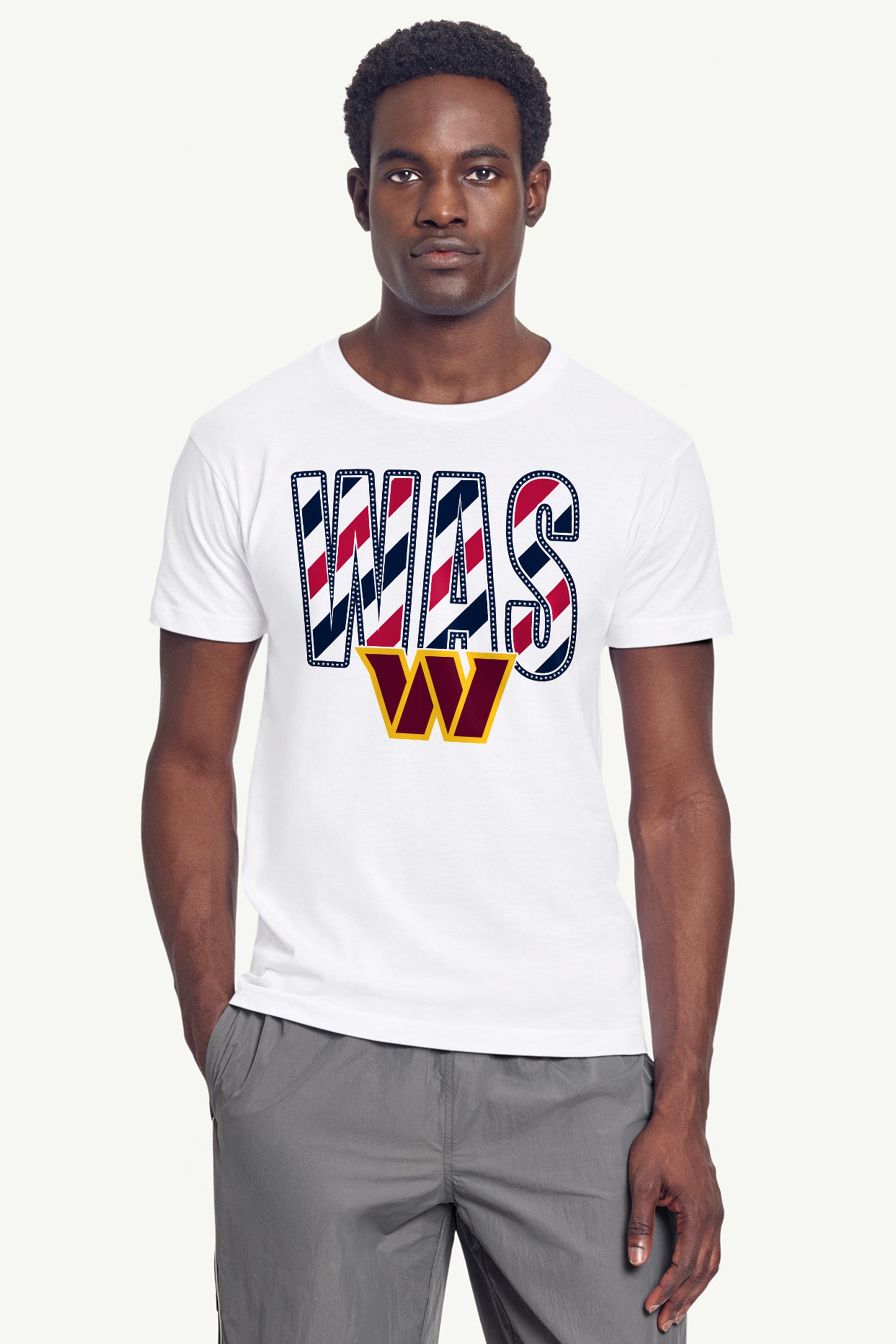 MENS WASHINGTON COMMANDERS STARS AND STRIPES T SHIRT View 4 MENS WASHINGTON COMMANDERS STARS AND STRIPES T SHIRT View 4