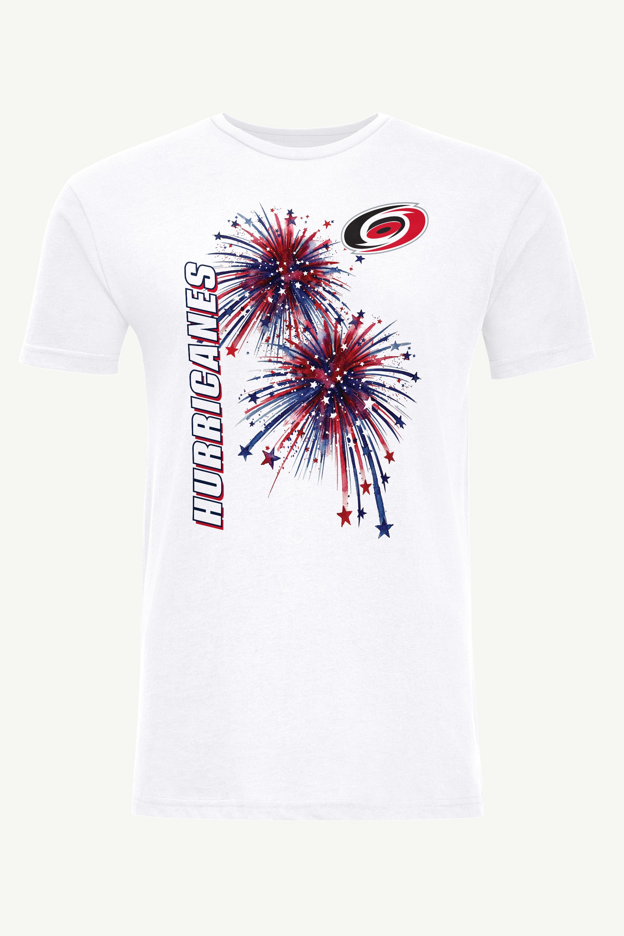 MENS CAROLINA HURRICANES AMERICAN SPARKS SHORT SLEEVE T SHIRT View 1 MENS CAROLINA HURRICANES AMERICAN SPARKS SHORT SLEEVE T SHIRT View 1