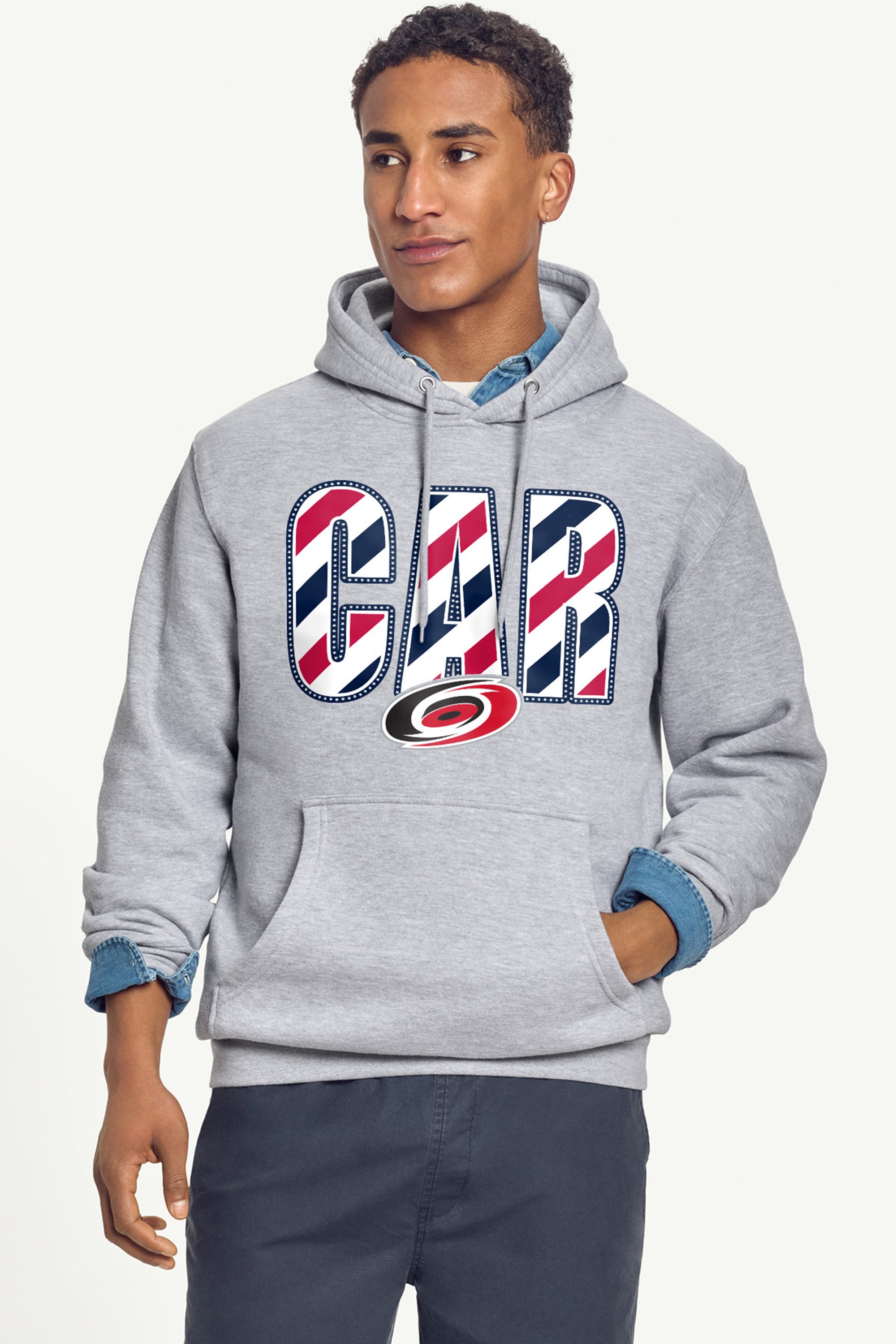 MENS CAROLINA HURRICANES STARS AND STRIPES HOODIE View 4 MENS CAROLINA HURRICANES STARS AND STRIPES HOODIE View 4