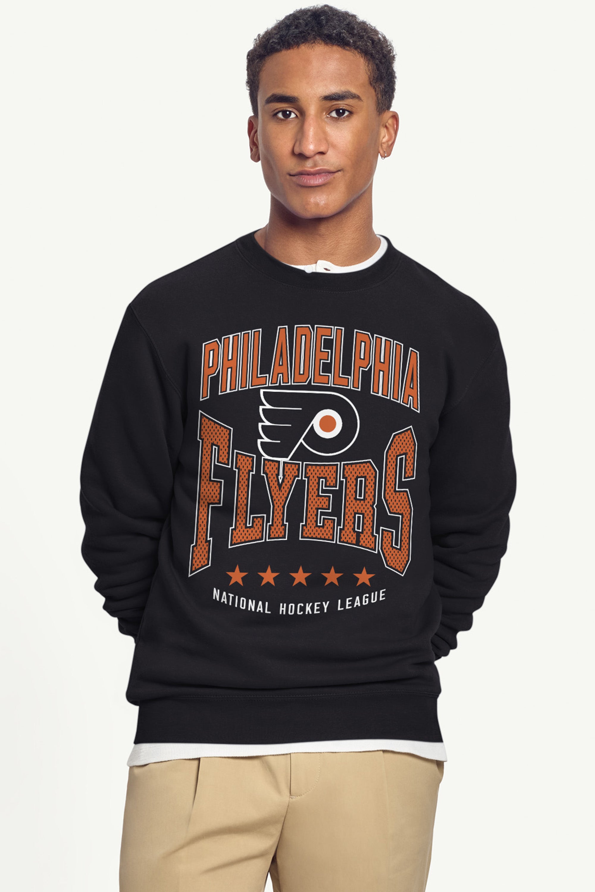 MENS PHILADELPHIA FLYERS CENTER SQUEEZE SWEATSHIRT View 3 MENS PHILADELPHIA FLYERS CENTER SQUEEZE SWEATSHIRT View 3