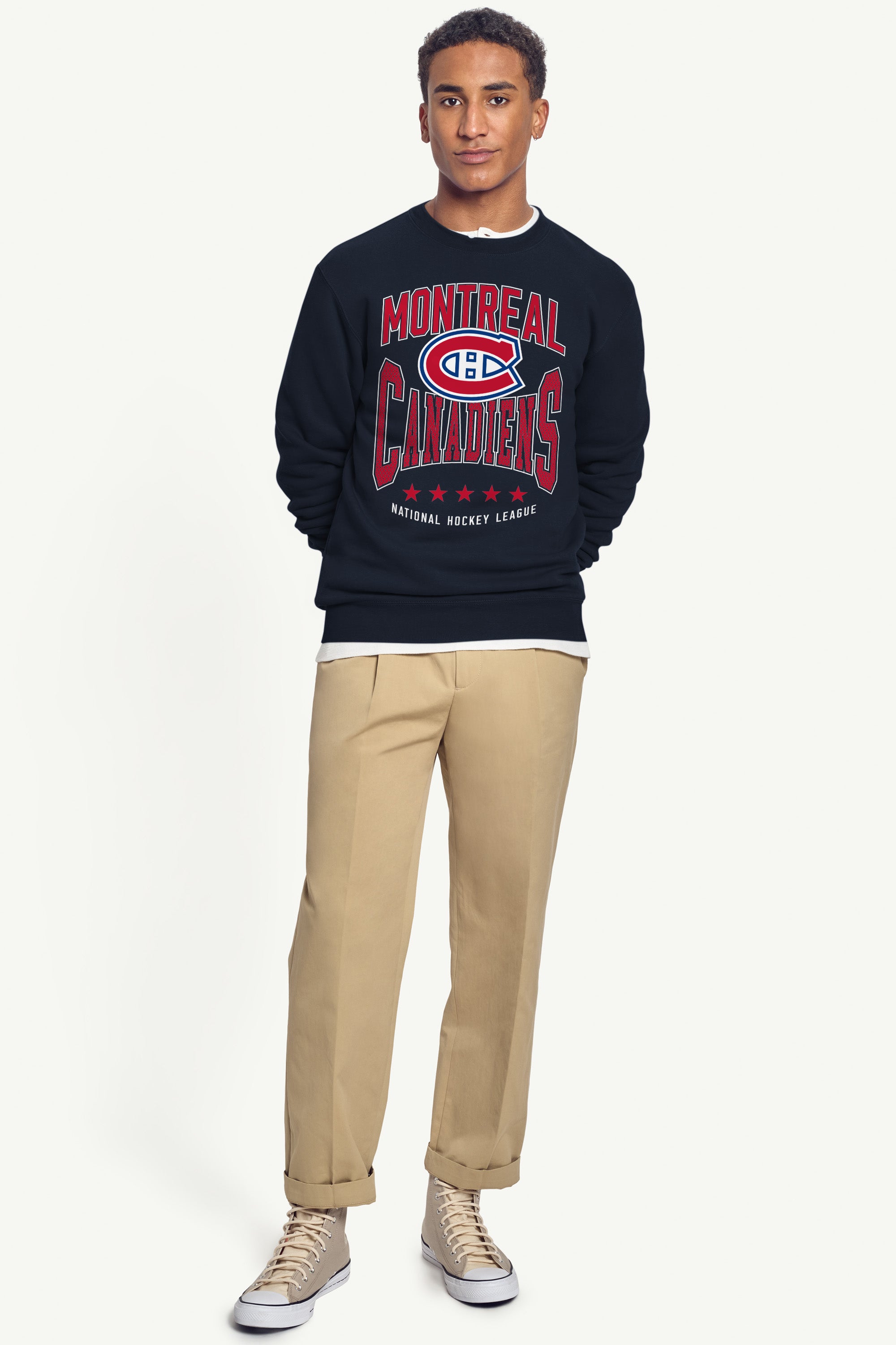 MENS MONTREAL CANADIENS CENTER SQUEEZE SWEATSHIRT View 4 MENS MONTREAL CANADIENS CENTER SQUEEZE SWEATSHIRT View 4