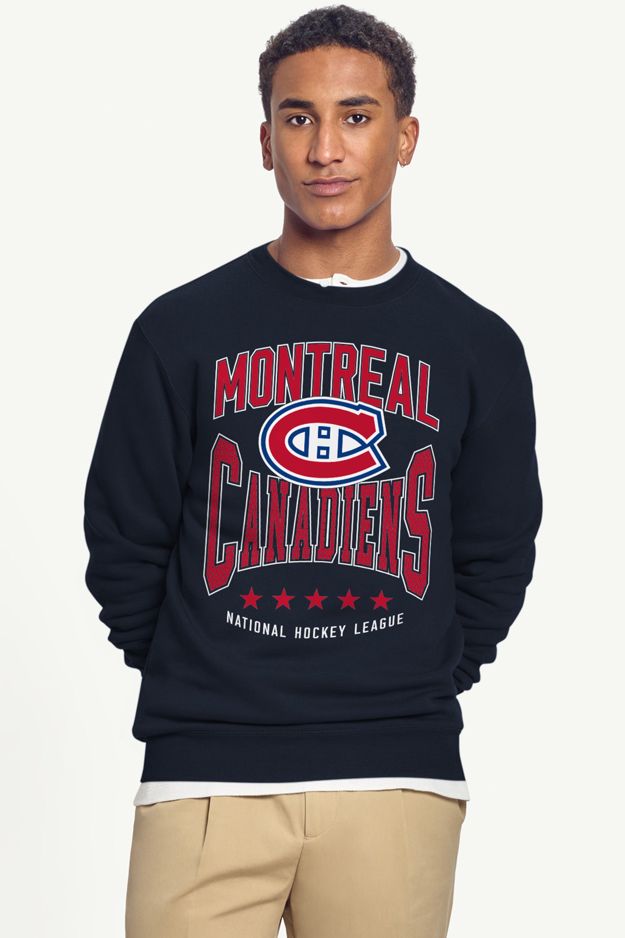 MENS MONTREAL CANADIENS CENTER SQUEEZE SWEATSHIRT View 3 MENS MONTREAL CANADIENS CENTER SQUEEZE SWEATSHIRT View 3