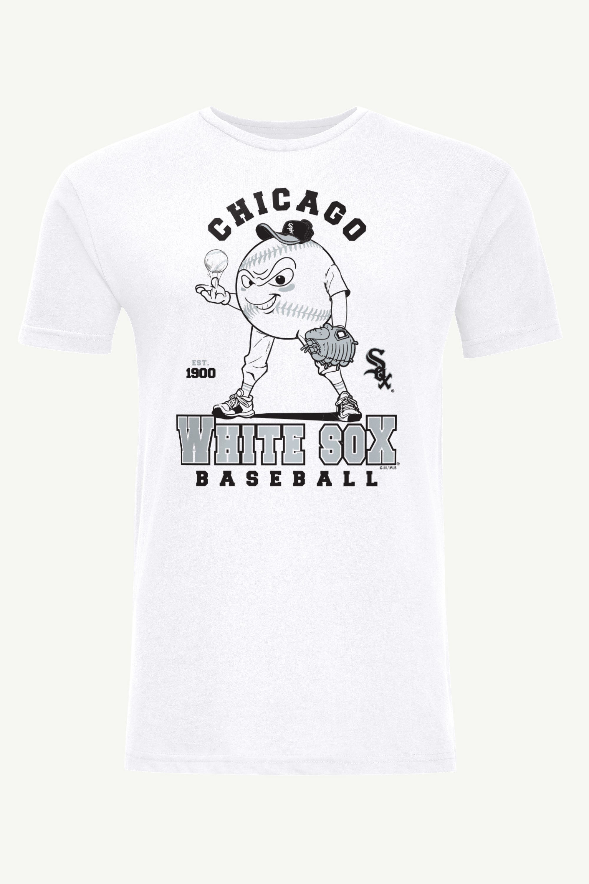 MENS CHICAGO WHITE SOX BASEBALL CHARACTER SHORT SLEEVE T SHIRT View 1 | New Arrivals MENS CHICAGO WHITE SOX BASEBALL CHARACTER SHORT SLEEVE T SHIRT View 1 | New Arrivals