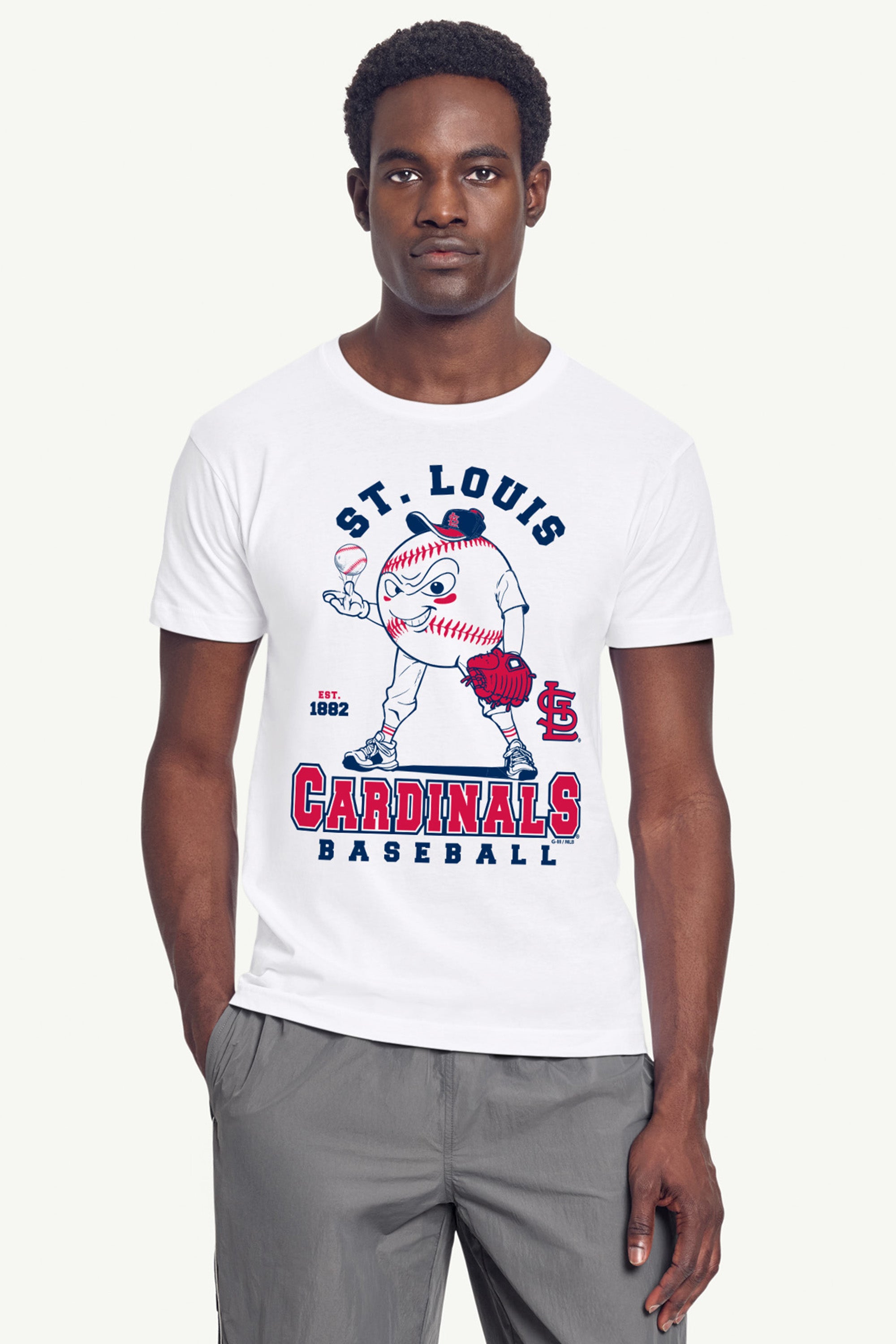 MENS ST. LOUIS CARDINALS BASEBALL CHARACTER SHORT SLEEVE T SHIRT View 3 MENS ST. LOUIS CARDINALS BASEBALL CHARACTER SHORT SLEEVE T SHIRT View 3