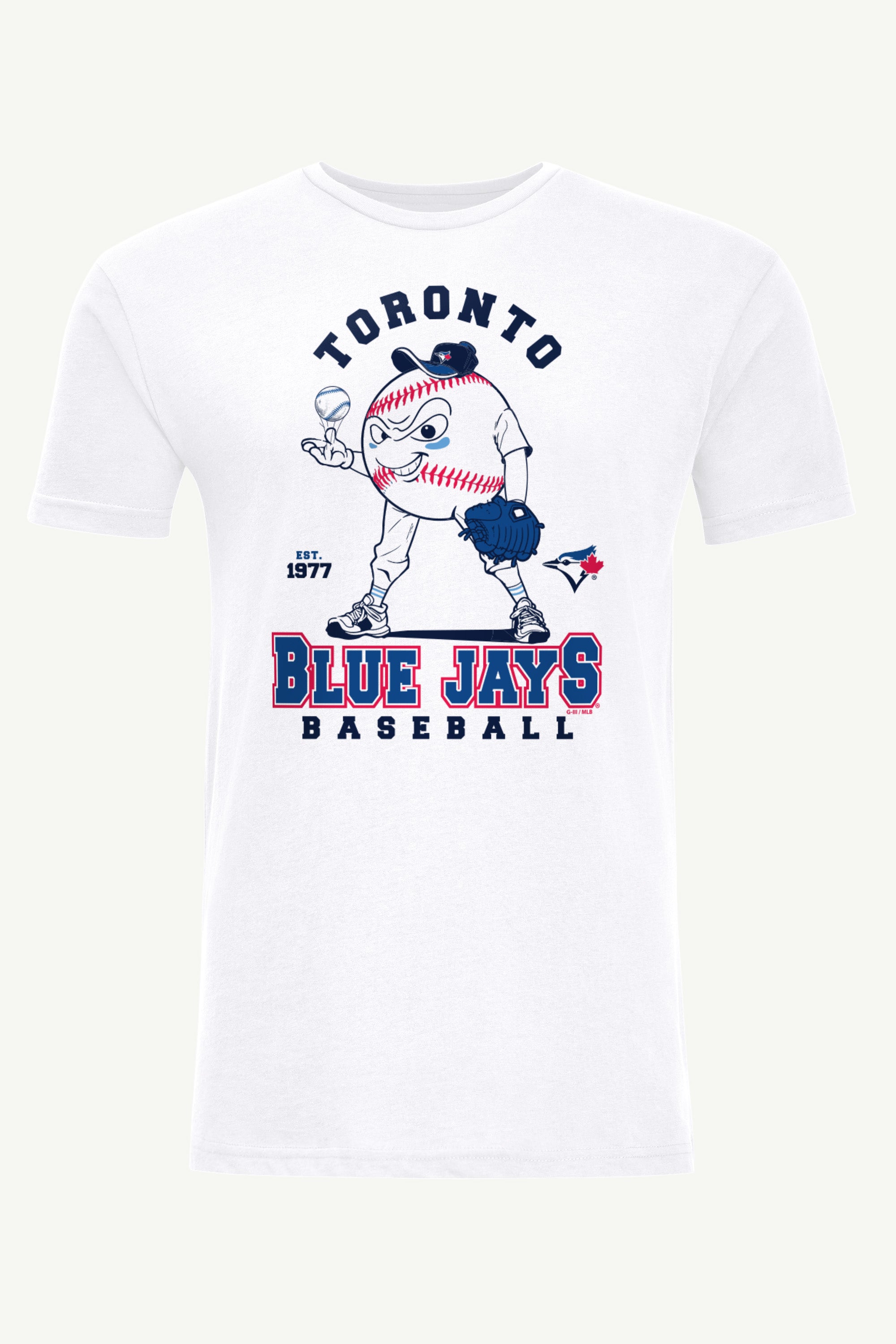 MENS TORONTO BLUE JAYS BASEBALL CHARACTER SHORT SLEEVE T SHIRT View 1 MENS TORONTO BLUE JAYS BASEBALL CHARACTER SHORT SLEEVE T SHIRT View 1