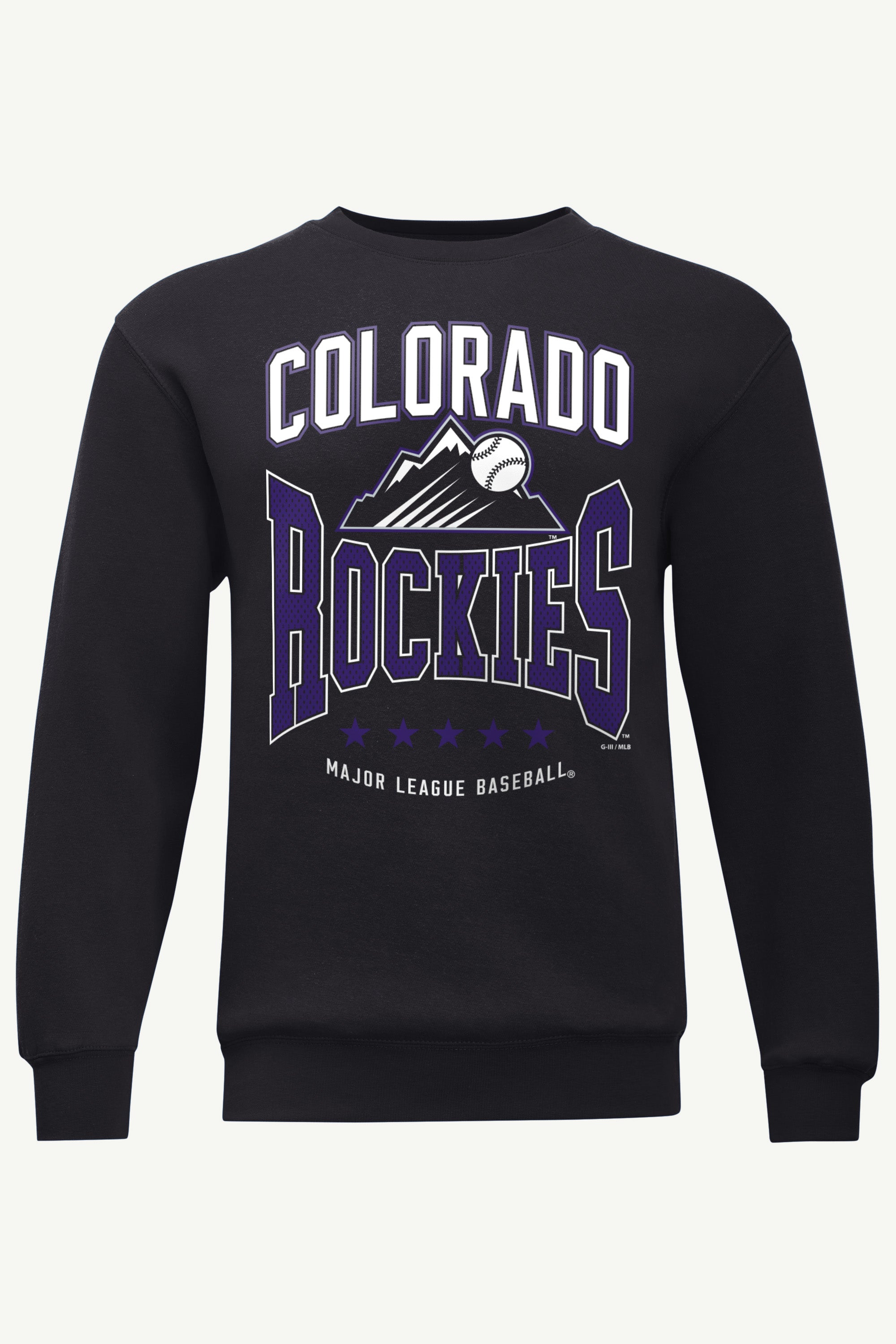 MENS COLORADO ROCKIES CENTER SQUEEZE SWEATSHIRT View 1 MENS COLORADO ROCKIES CENTER SQUEEZE SWEATSHIRT View 1