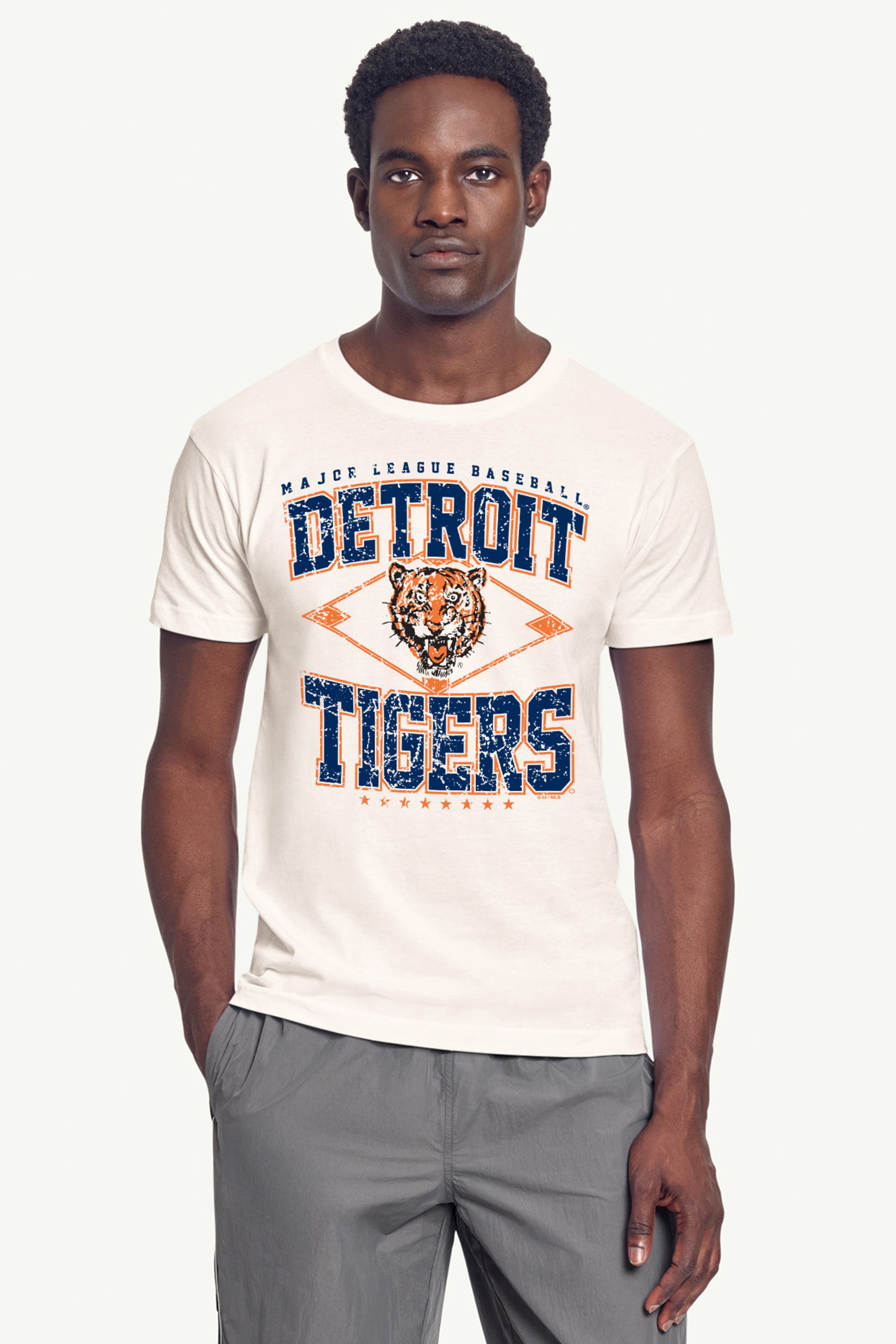 MENS DETROIT TIGERS DISTRESSED COOPERSTOWN DIAMOND SHORT SLEEVE T SHIRT View 3 | Men's New Arrivals MENS DETROIT TIGERS DISTRESSED COOPERSTOWN DIAMOND SHORT SLEEVE T SHIRT View 3 | Men's New Arrivals