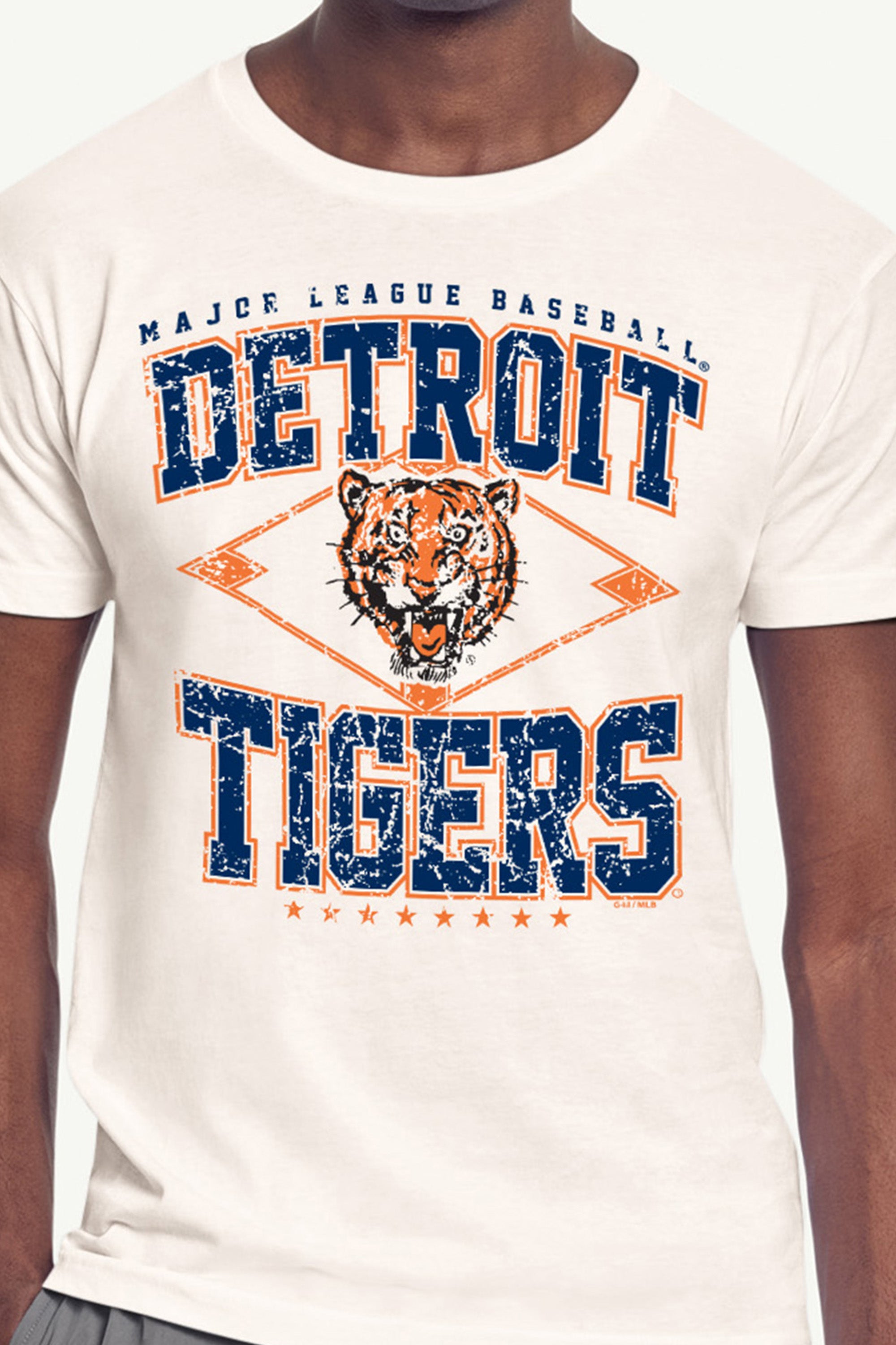 MENS DETROIT TIGERS DISTRESSED COOPERSTOWN DIAMOND SHORT SLEEVE T SHIRT View 2 | Men's New Arrivals MENS DETROIT TIGERS DISTRESSED COOPERSTOWN DIAMOND SHORT SLEEVE T SHIRT View 2 | Men's New Arrivals