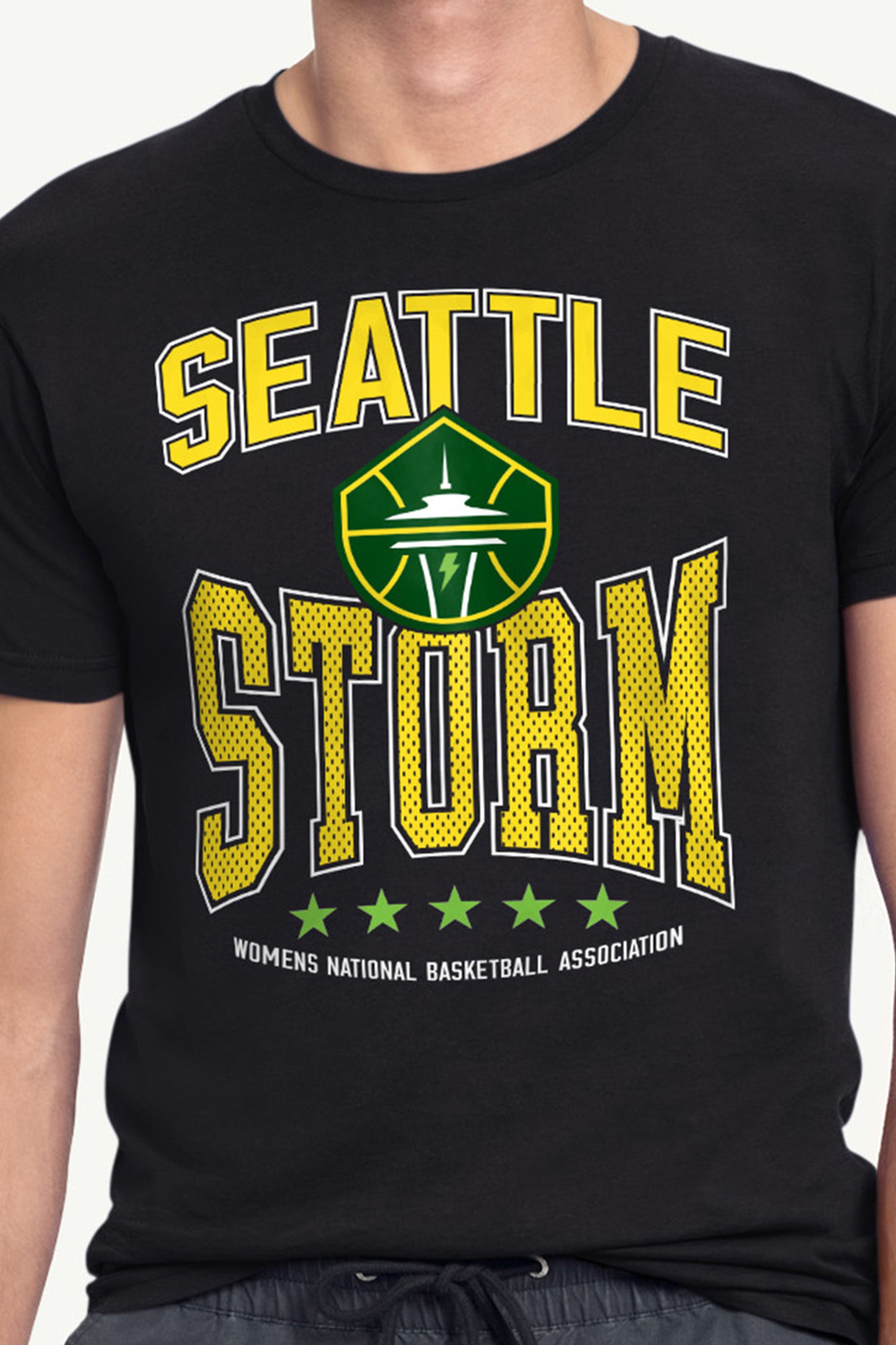 MENS WNBA SEATTLE STORM CENTER SQUEEZE T SHIRT View 2 | Seattle Storm MENS WNBA SEATTLE STORM CENTER SQUEEZE T SHIRT View 2 | Seattle Storm