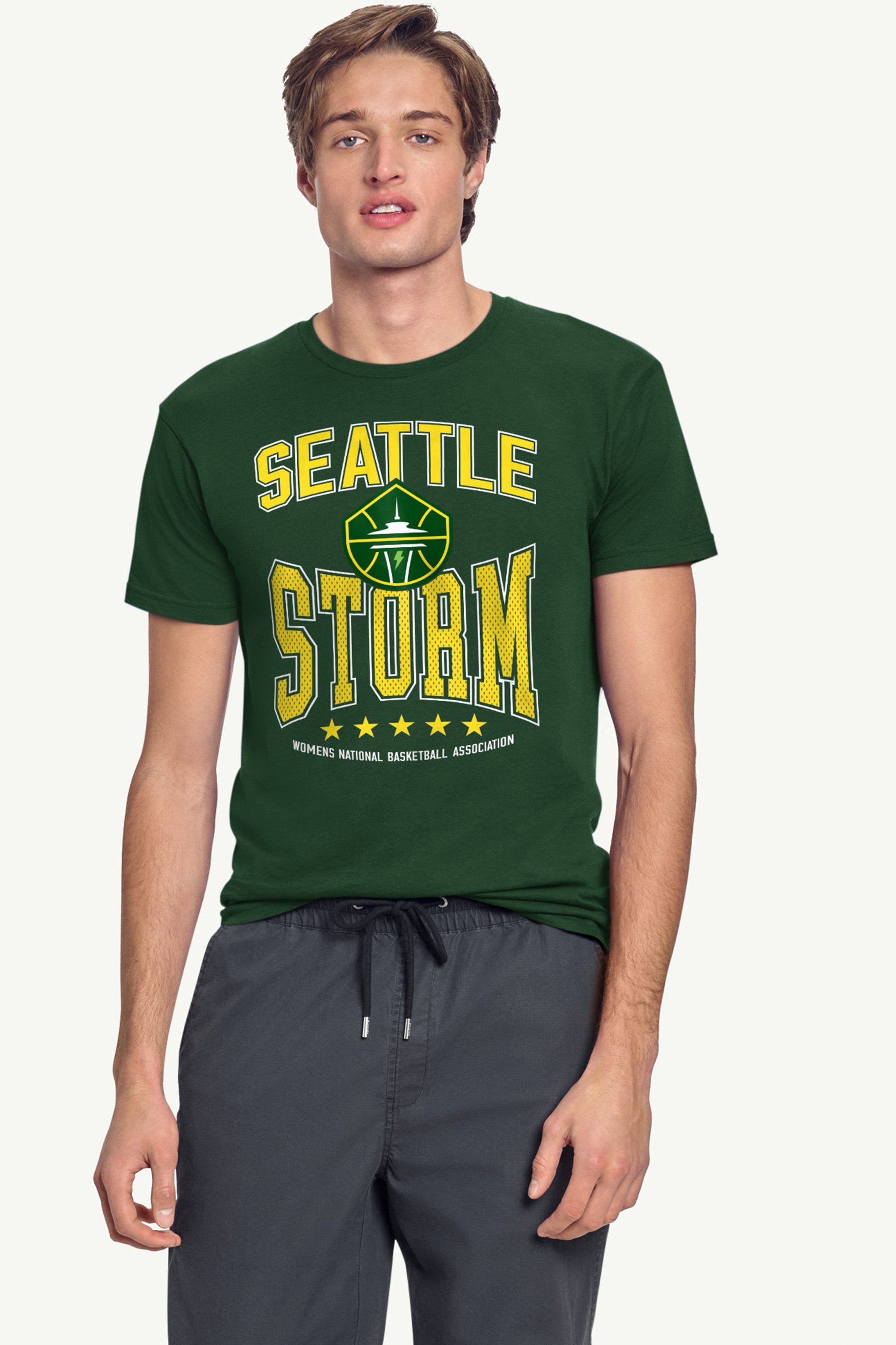 MENS WNBA SEATTLE STORM CENTER SQUEEZE T SHIRT View 4 | Seattle Storm MENS WNBA SEATTLE STORM CENTER SQUEEZE T SHIRT View 4 | Seattle Storm