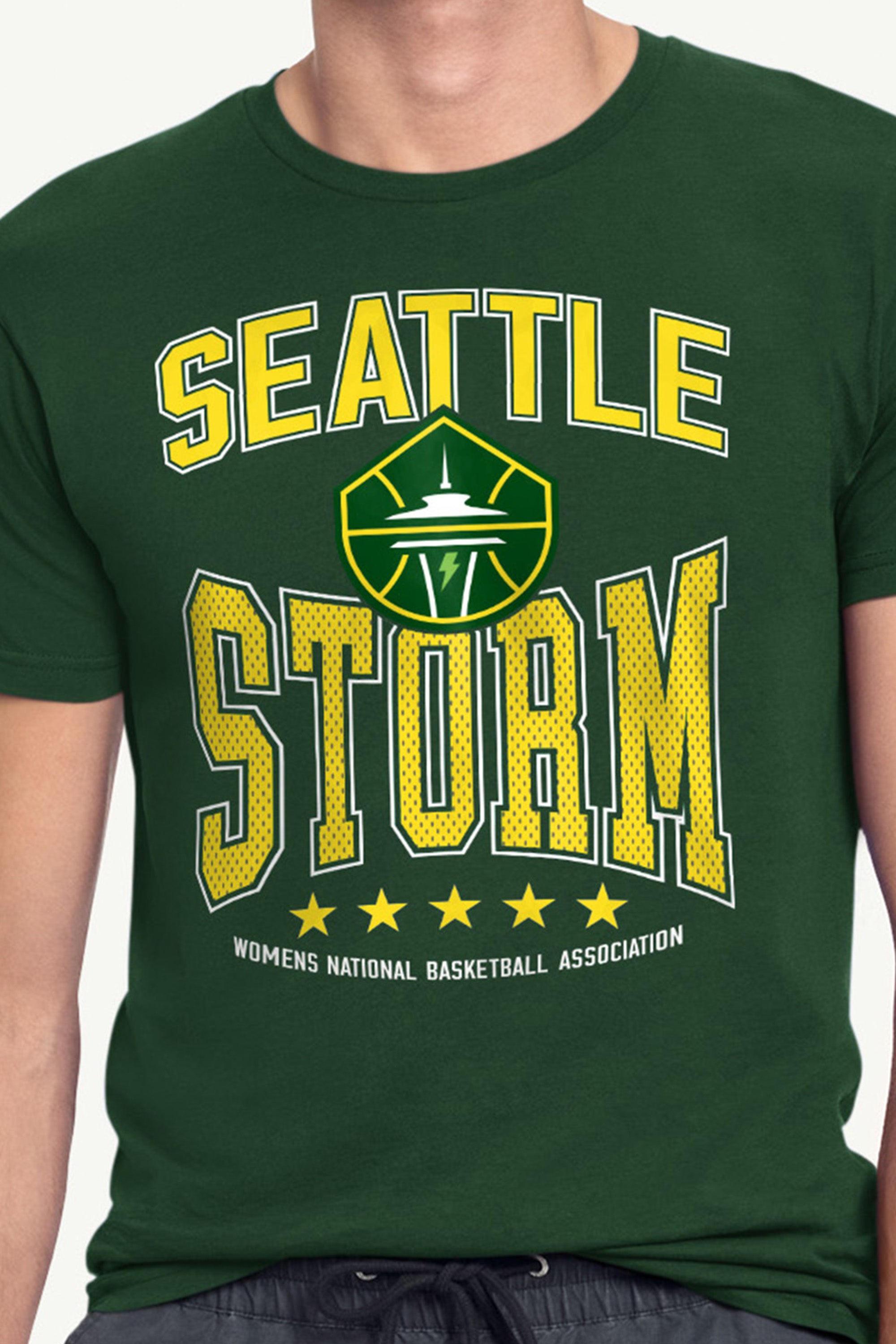 MENS WNBA SEATTLE STORM CENTER SQUEEZE T SHIRT View 2 | Seattle Storm MENS WNBA SEATTLE STORM CENTER SQUEEZE T SHIRT View 2 | Seattle Storm