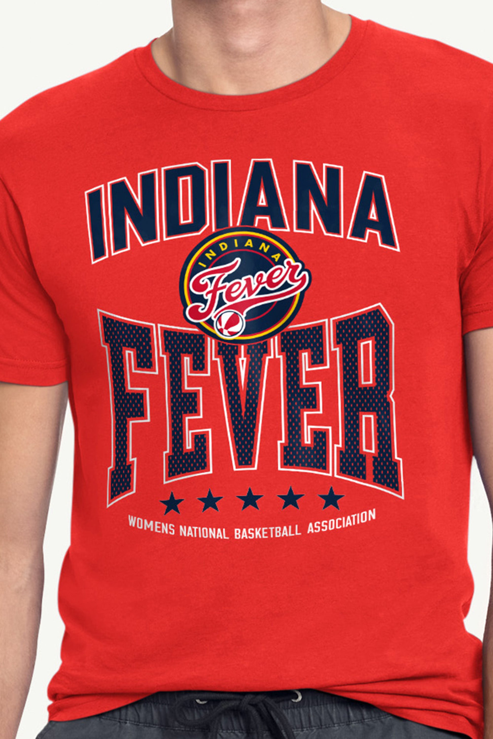MENS WNBA INDIANA FEVER CENTER SQUEEZE T SHIRT View 2 | Indiana Fever MENS WNBA INDIANA FEVER CENTER SQUEEZE T SHIRT View 2 | Indiana Fever