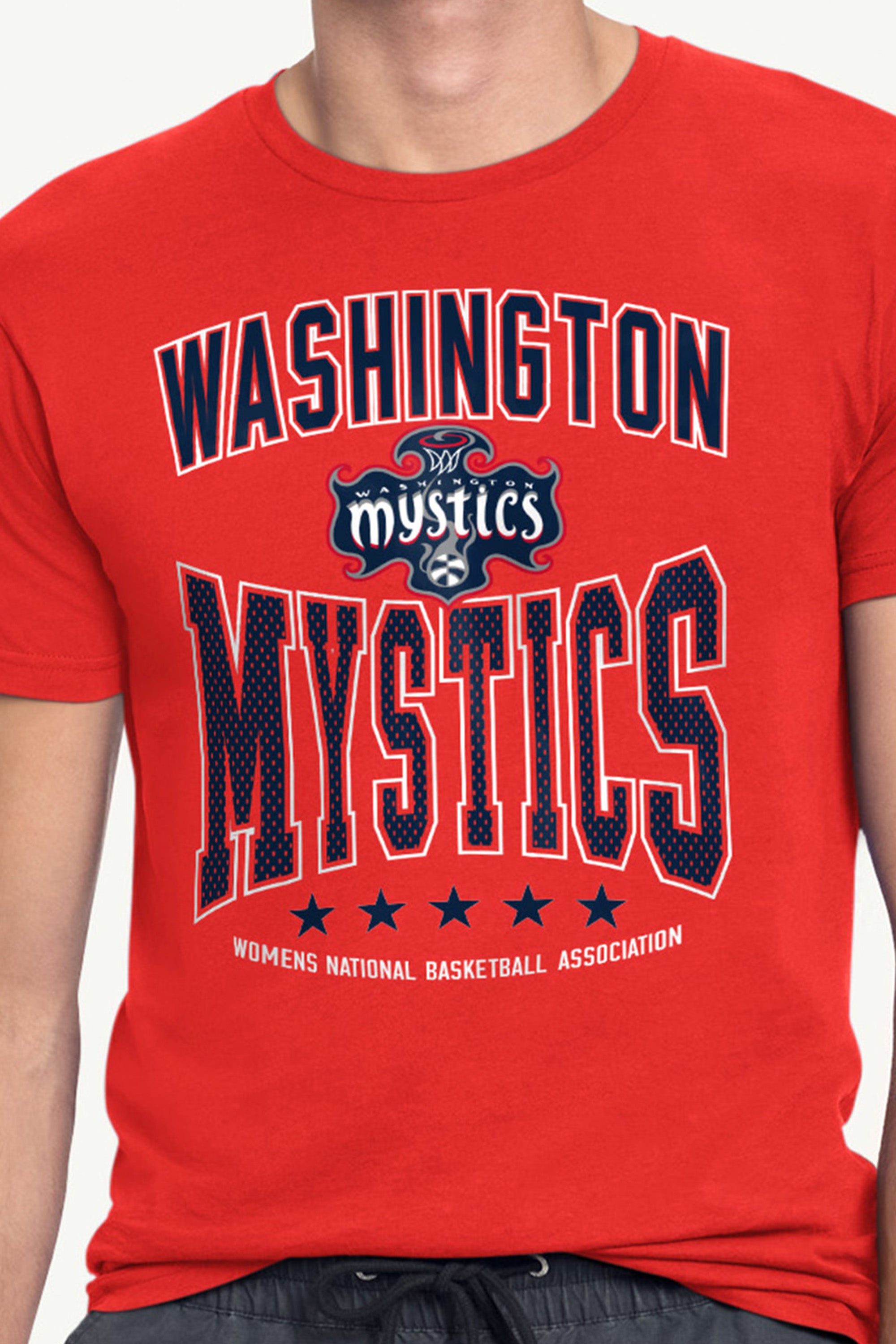MENS WNBA WASHINGTON MYSTICS CENTER SQUEEZE T SHIRT View 2 | Washington Mystics MENS WNBA WASHINGTON MYSTICS CENTER SQUEEZE T SHIRT View 2 | Washington Mystics