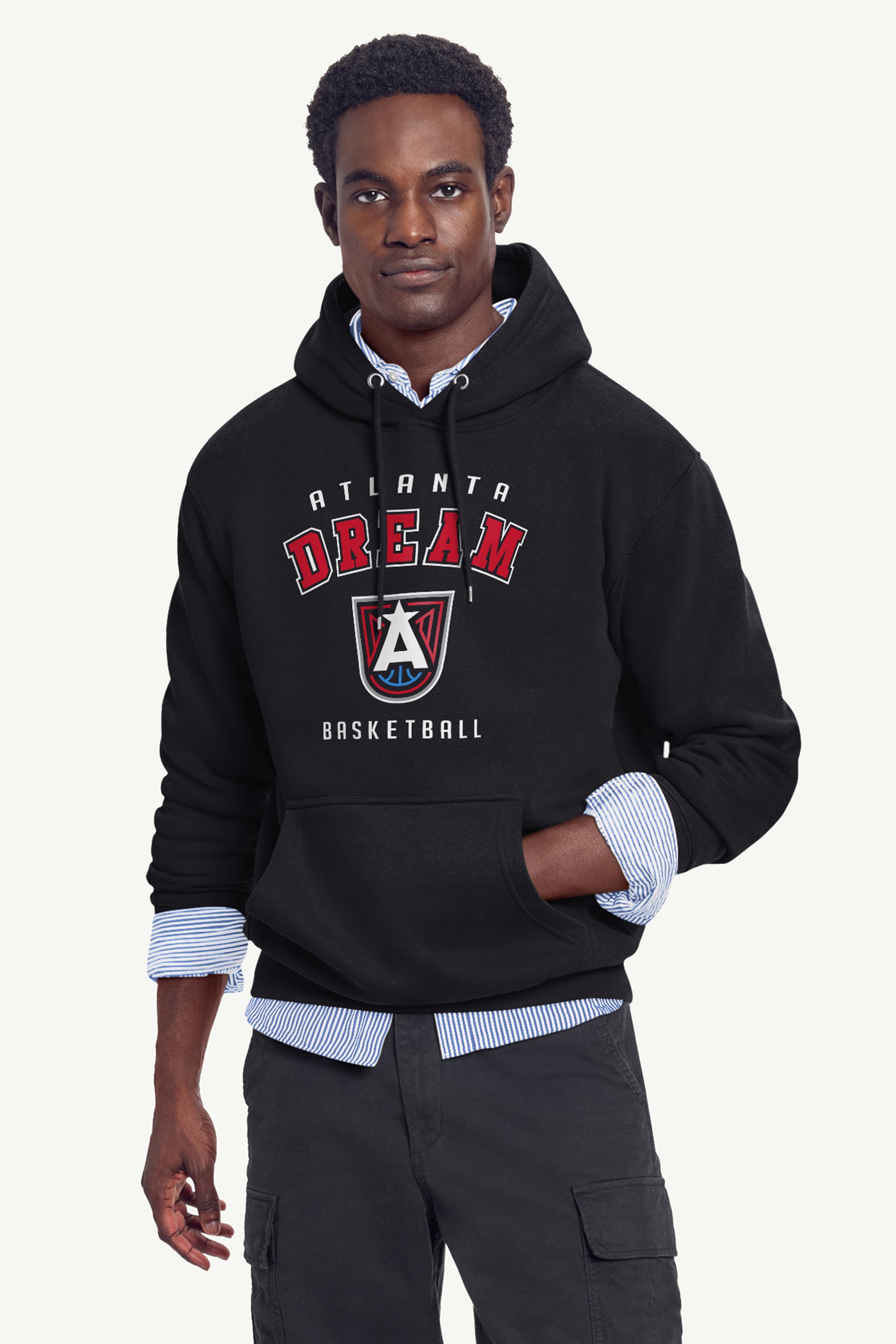 MENS ATLANTA DREAM LOGO HOODIE View 3 MENS ATLANTA DREAM LOGO HOODIE View 3