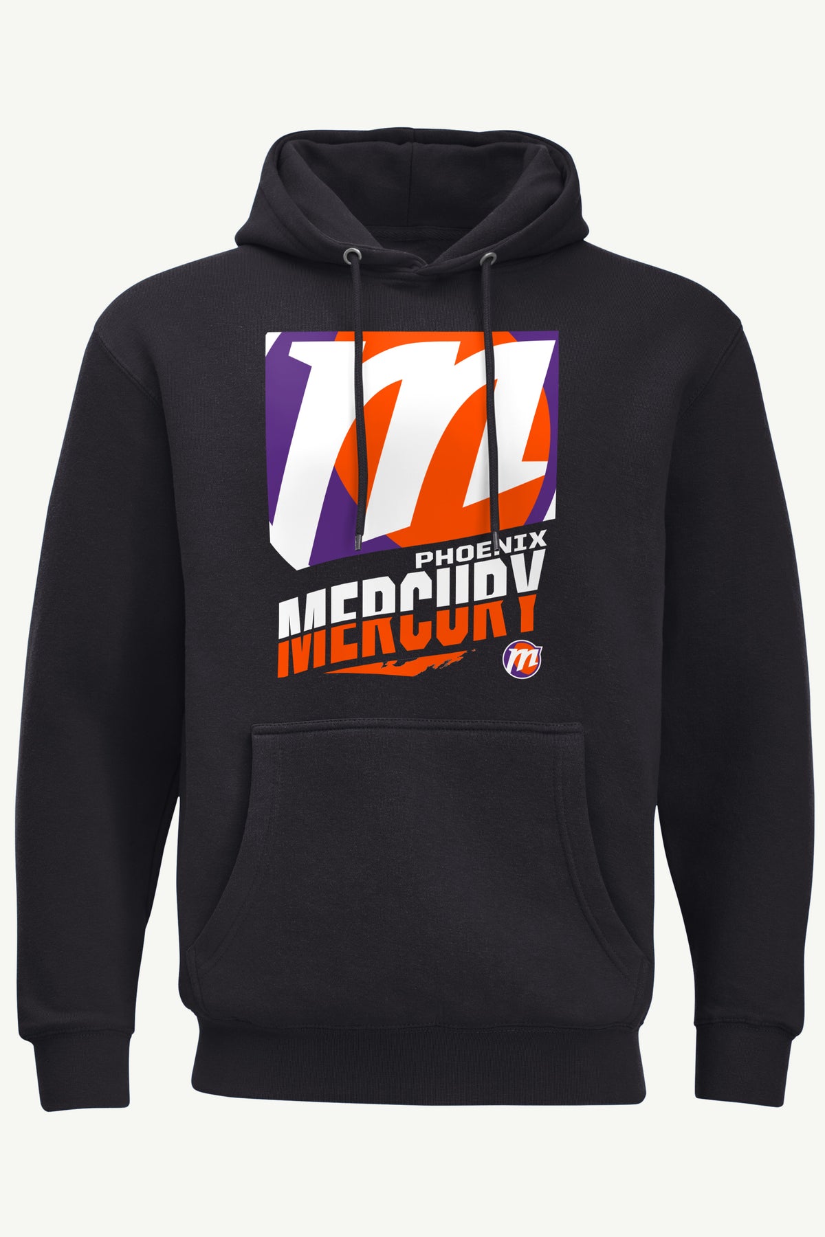 MENS PHOENIX MERCURY LOGO ZOOM PRINTED HOODIE View 1 MENS PHOENIX MERCURY LOGO ZOOM PRINTED HOODIE View 1
