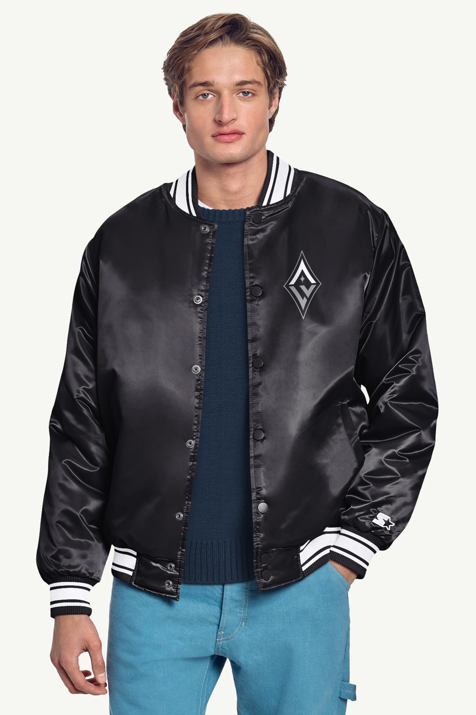 MENS WNBA LAS VEGAS ACES VARSITY JACKET View 3 | Las Vegas Aces MENS WNBA LAS VEGAS ACES VARSITY JACKET View 3 | Las Vegas Aces