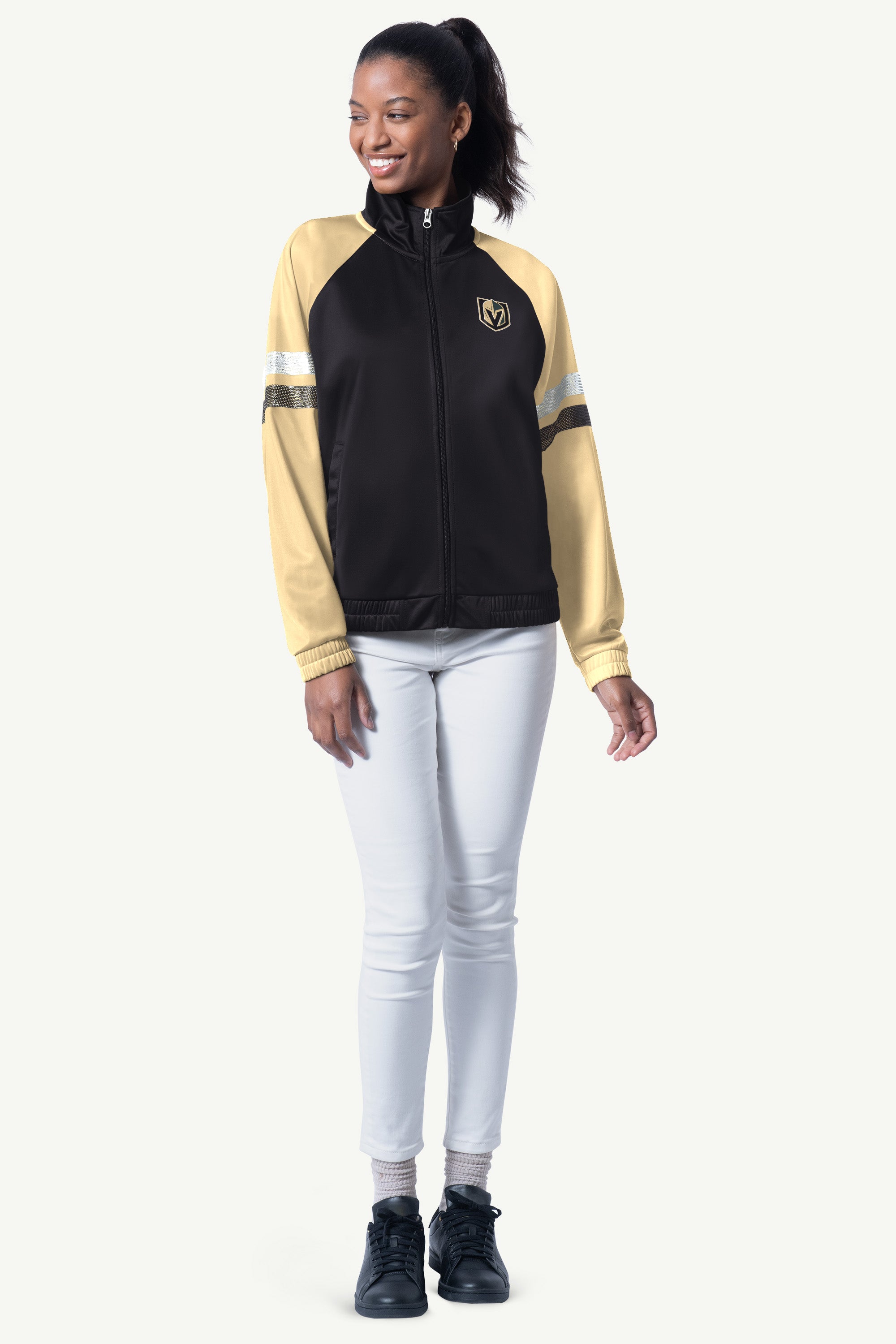 WOMENS VEGAS GOLDEN KNIGHTS FULL ZIP JACKET View 3 WOMENS VEGAS GOLDEN KNIGHTS FULL ZIP JACKET View 3