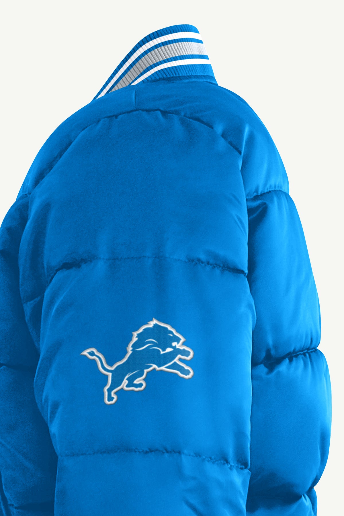 WOMENS DETROIT LIONS PUMP FAKE BUBBLE JACKET View 4 | Women's New Arrivals WOMENS DETROIT LIONS PUMP FAKE BUBBLE JACKET View 4 | Women's New Arrivals