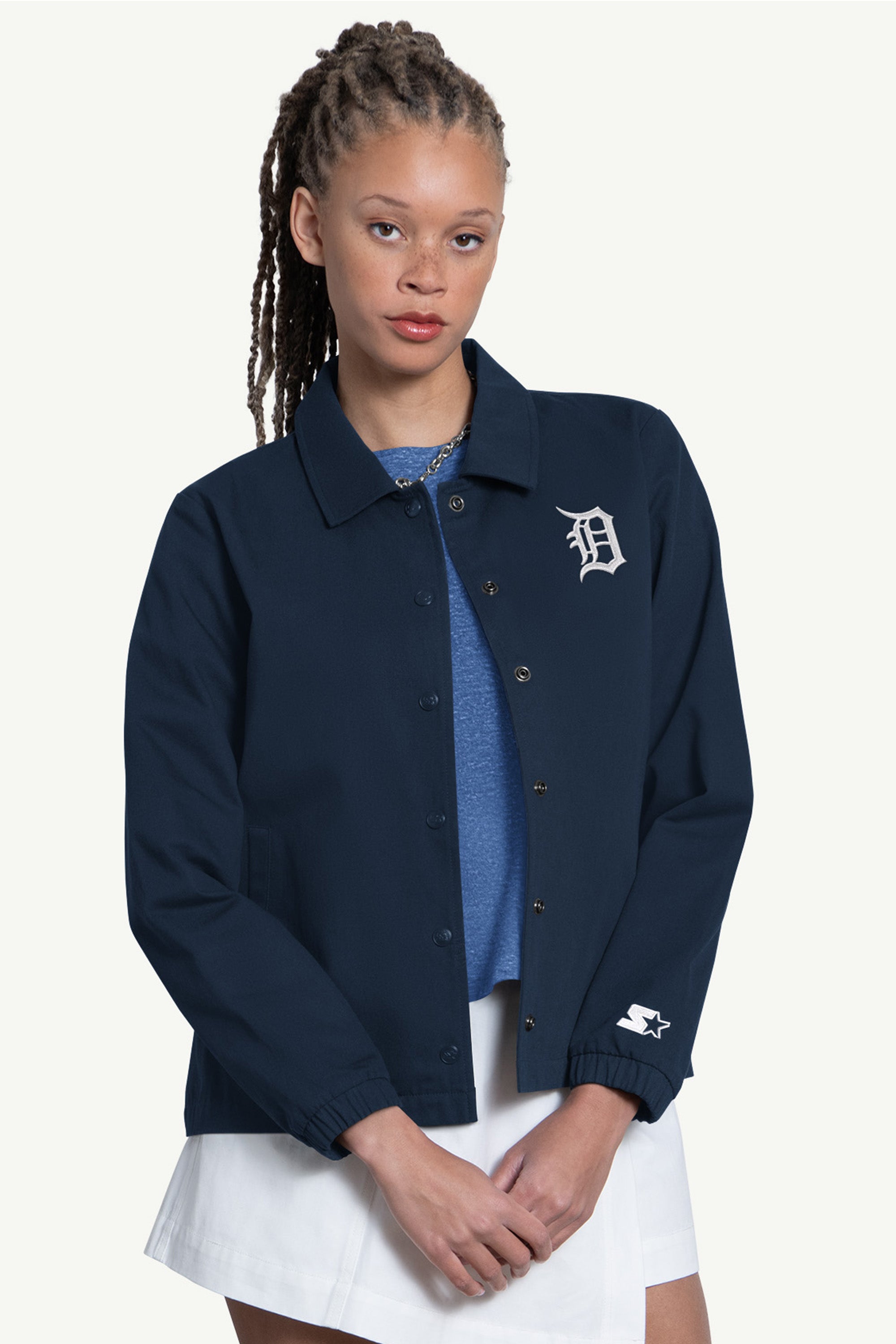 WOMENS DETROIT TIGERS COACHES JACKET View 1 | MLB WOMENS DETROIT TIGERS COACHES JACKET View 1 | MLB