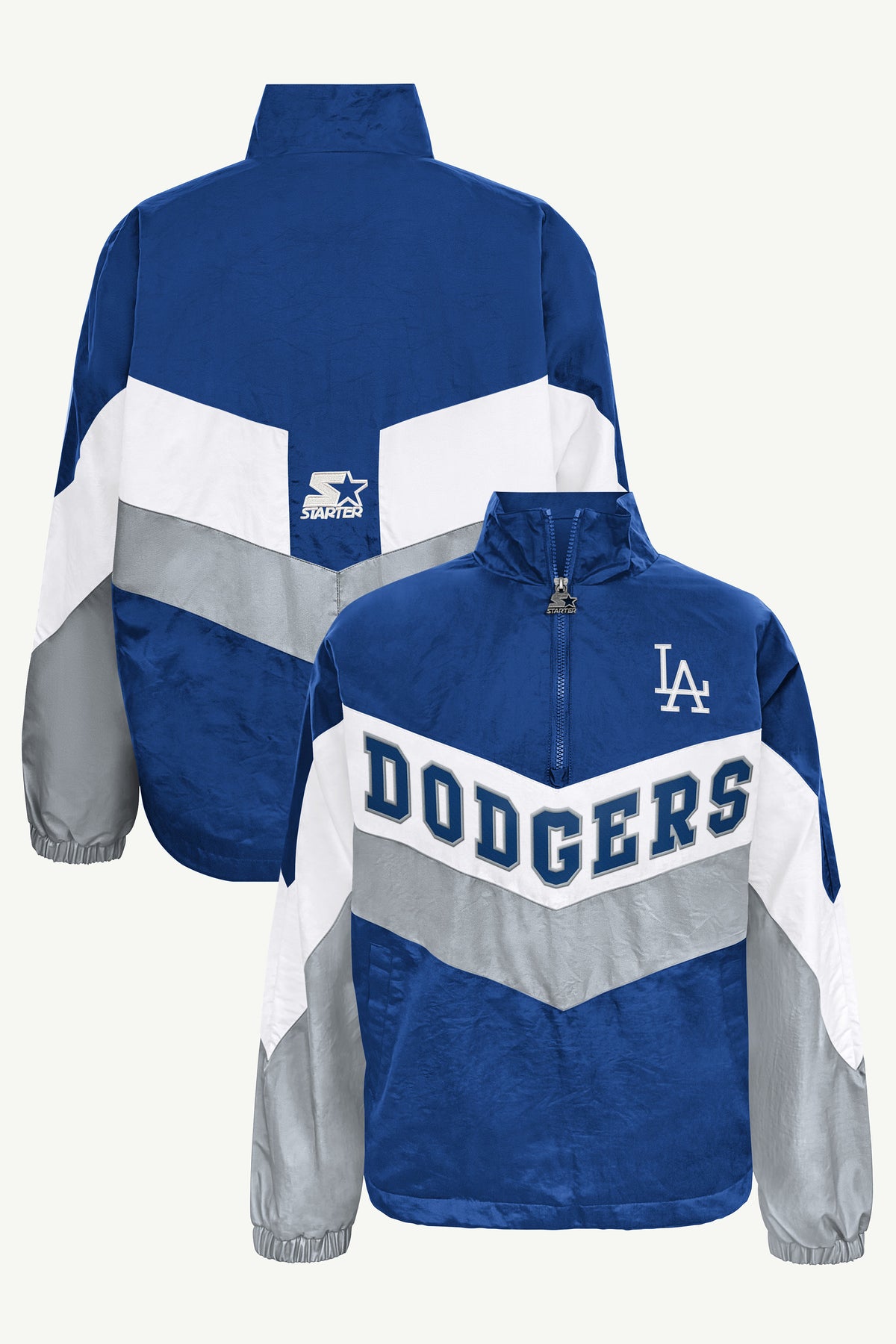 WOMENS LOS ANGELES DODGERS YARDLINE QUARTER ZIP JACKET View 1 | Los Angeles Dodgers WOMENS LOS ANGELES DODGERS YARDLINE QUARTER ZIP JACKET View 1 | Los Angeles Dodgers