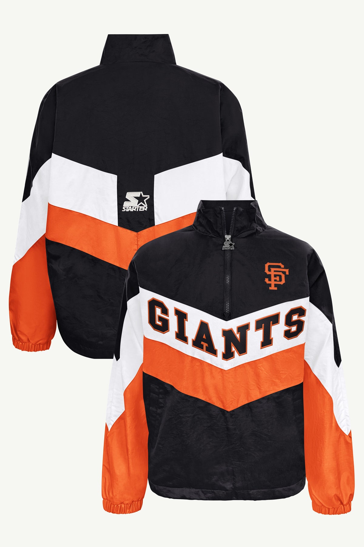 WOMENS SAN FRANCISCO GIANTS YARDLINE QUARTER ZIP JACKET View 1 WOMENS SAN FRANCISCO GIANTS YARDLINE QUARTER ZIP JACKET View 1