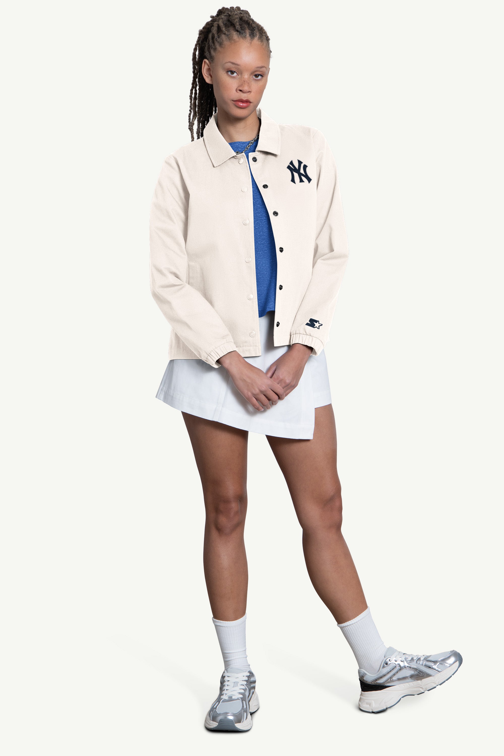 WOMENS NEW YORK YANKEES COACHES JACKET View 4 | Women's New Arrivals WOMENS NEW YORK YANKEES COACHES JACKET View 4 | Women's New Arrivals