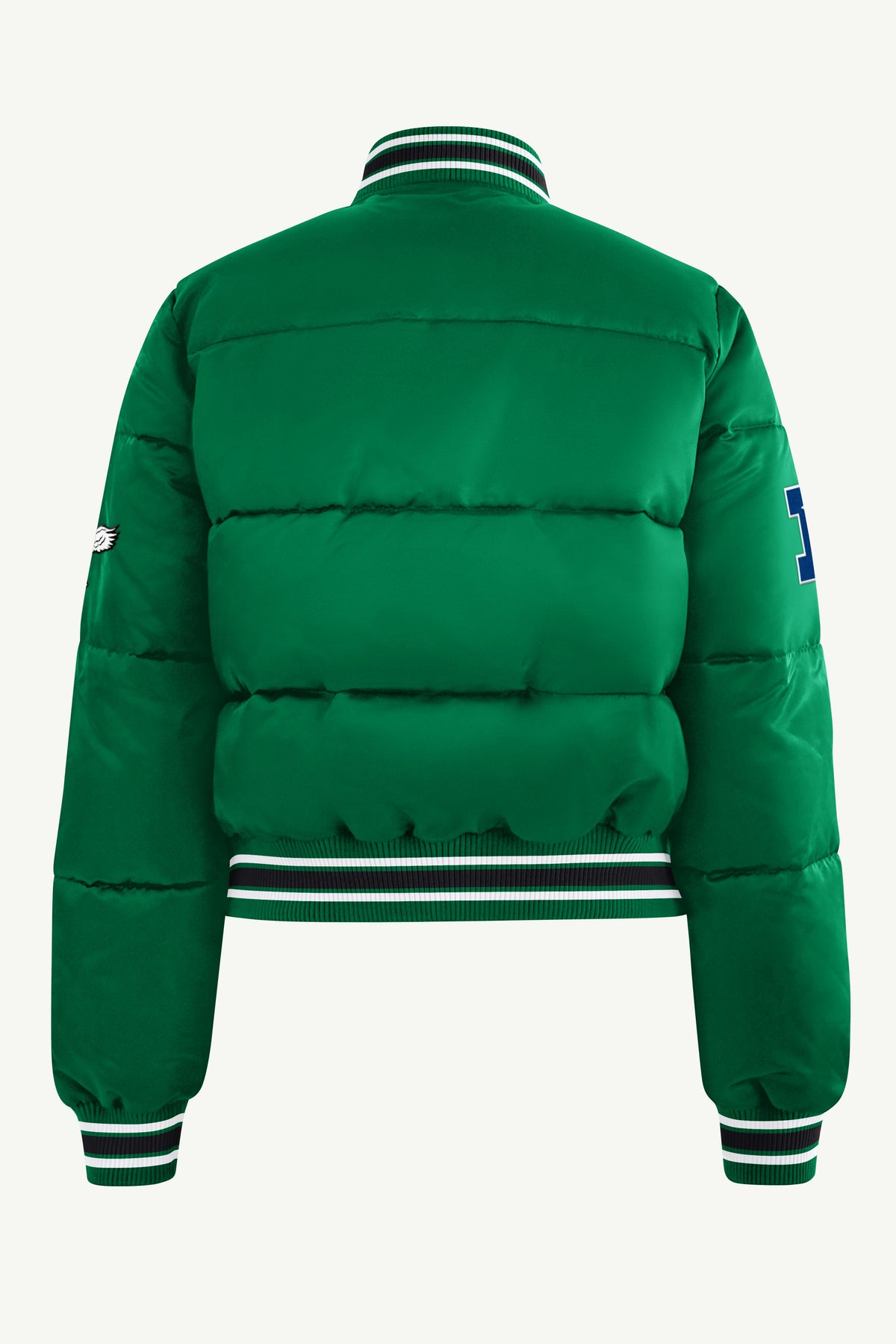 WOMENS PHILADELPHIA EAGLES PUMP FAKE BUBBLE JACKET View 3 | Philadelphia Eagles WOMENS PHILADELPHIA EAGLES PUMP FAKE BUBBLE JACKET View 3 | Philadelphia Eagles