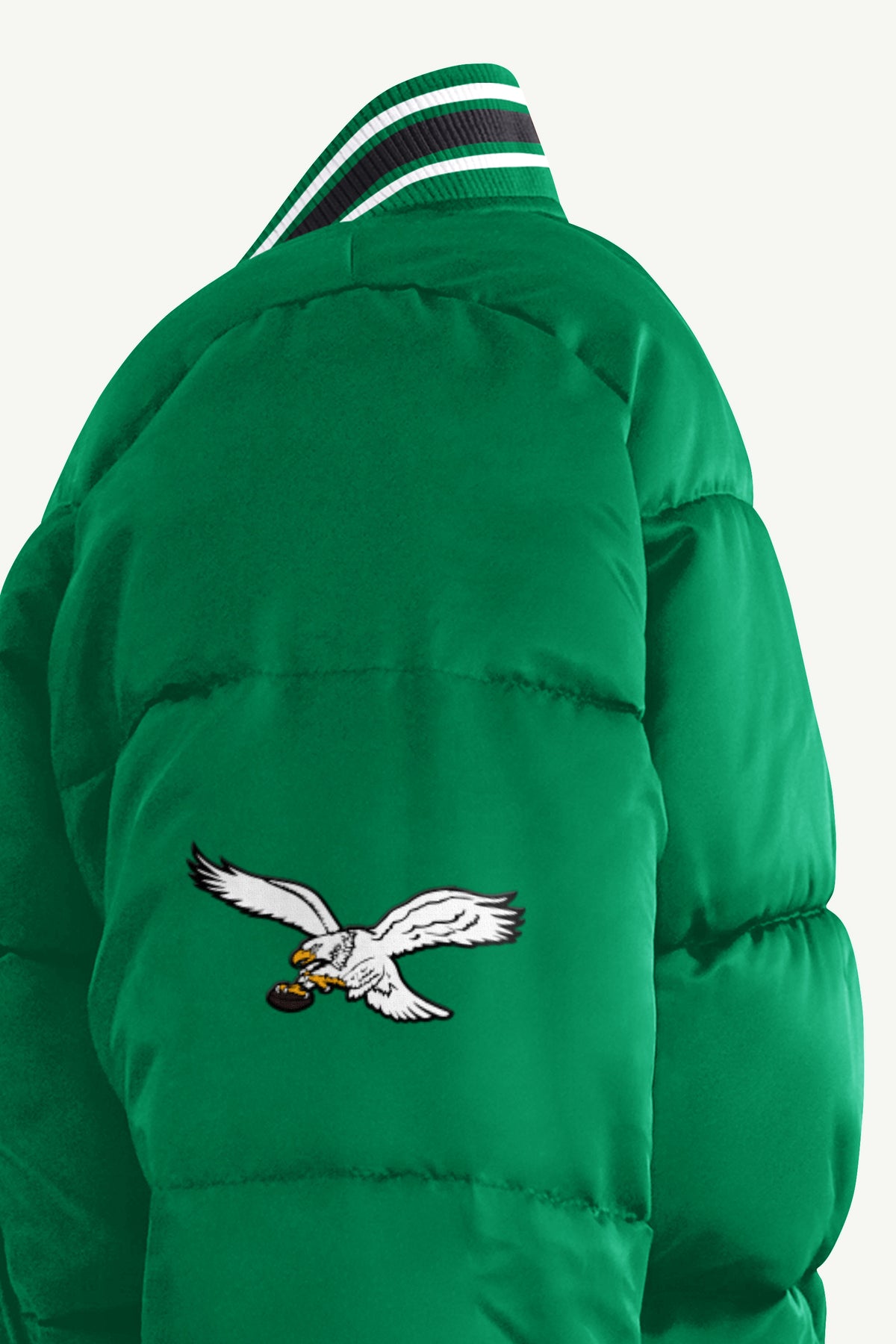 WOMENS PHILADELPHIA EAGLES PUMP FAKE BUBBLE JACKET View 4 | Philadelphia Eagles WOMENS PHILADELPHIA EAGLES PUMP FAKE BUBBLE JACKET View 4 | Philadelphia Eagles