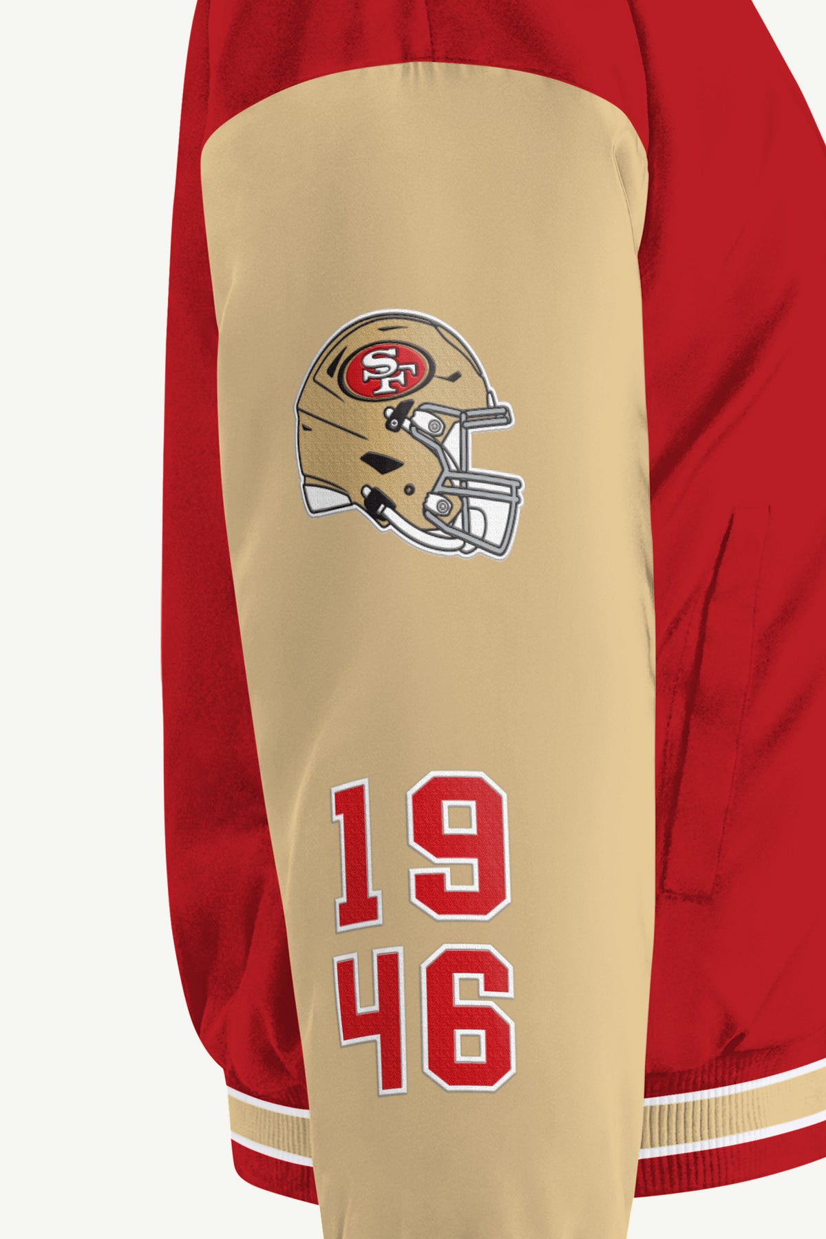 WOMENS SAN FRANCISCO 49ERS REBOUND VARSITY JACKET View 5 WOMENS SAN FRANCISCO 49ERS REBOUND VARSITY JACKET View 5