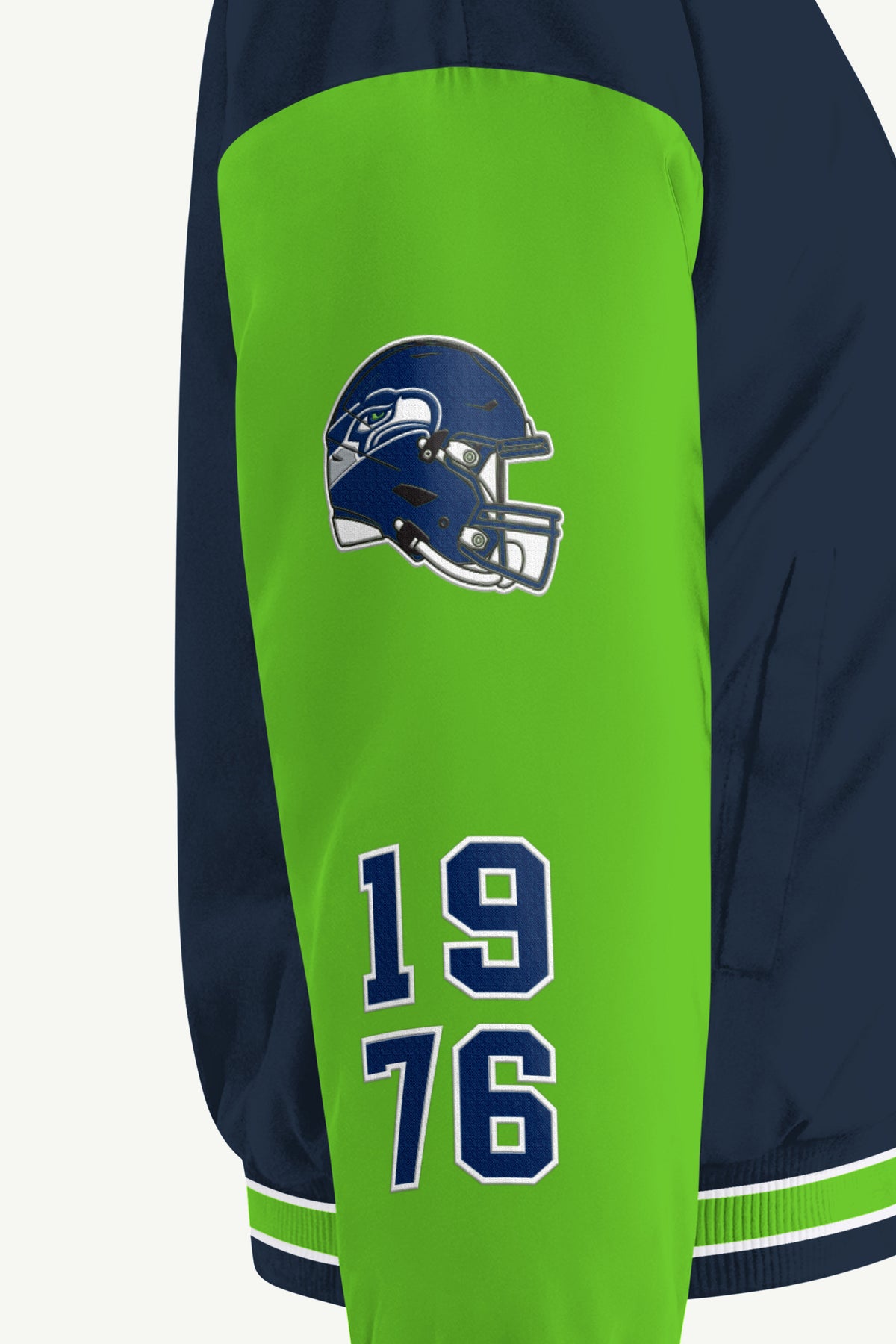 WOMENS SEATTLE SEAHAWKS REBOUND VARSITY JACKET View 5 WOMENS SEATTLE SEAHAWKS REBOUND VARSITY JACKET View 5