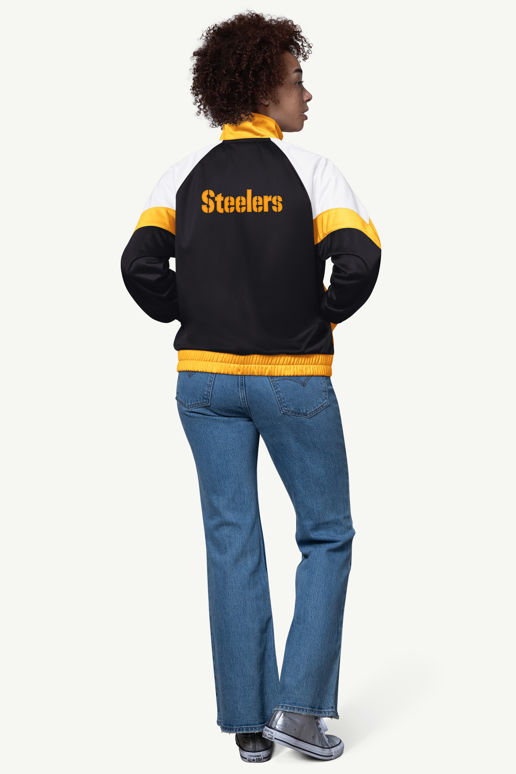 WOMENS PITTSBURGH STEELERS TEAMWORK TRACK JACKET View 2 | Pittsburgh Steelers WOMENS PITTSBURGH STEELERS TEAMWORK TRACK JACKET View 2 | Pittsburgh Steelers