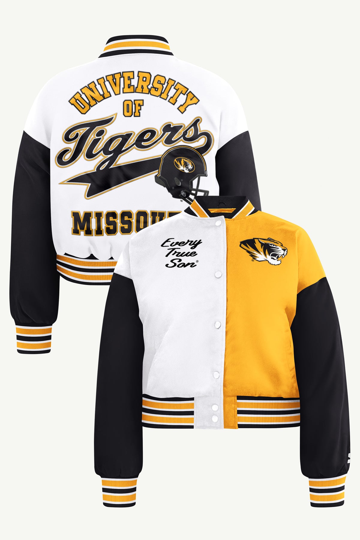 WOMENS MISSOURI TIGERS GAME ON VARSITY JACKET View 1 WOMENS MISSOURI TIGERS GAME ON VARSITY JACKET View 1